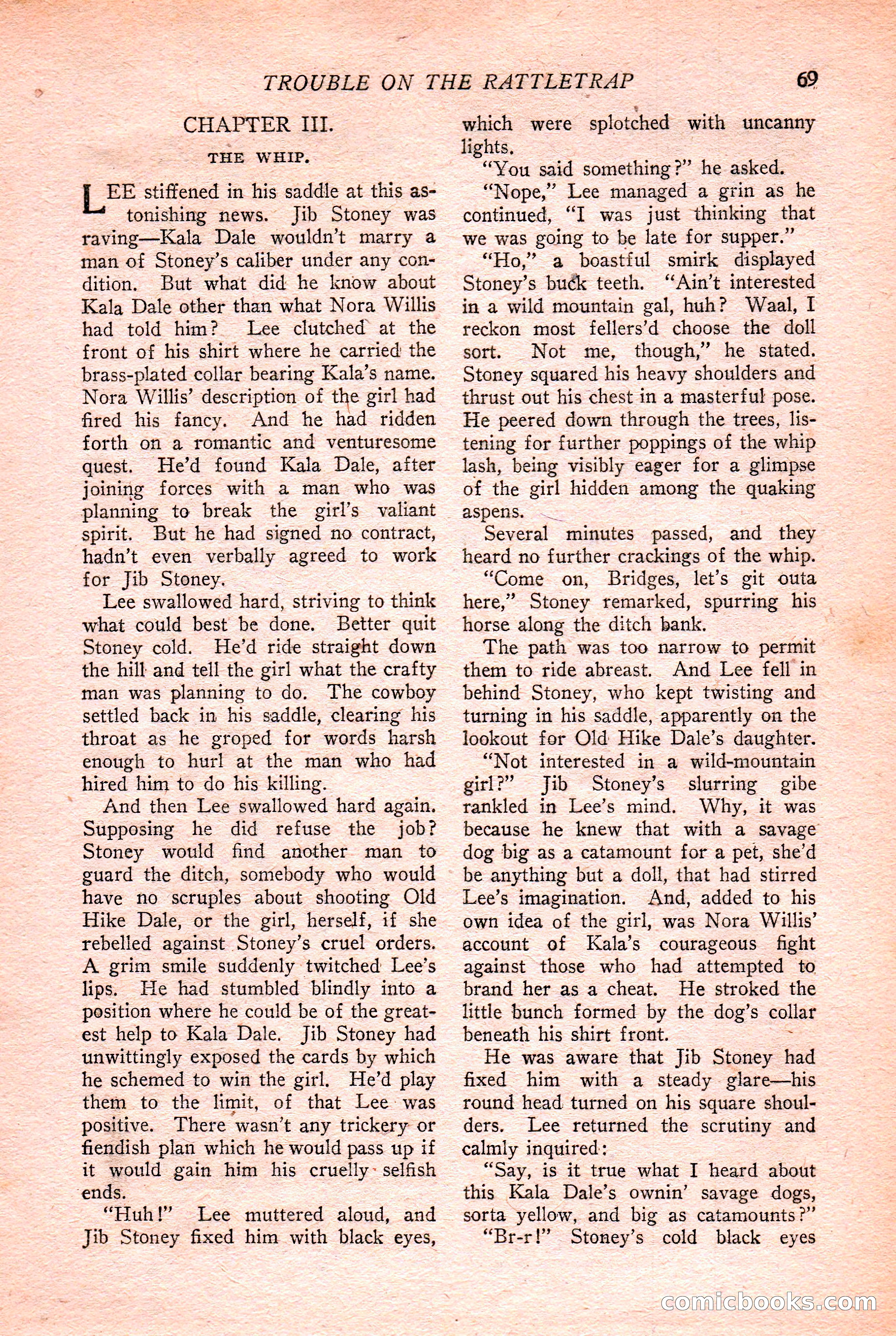 Western Story Magazine Cover — page 71 of 148