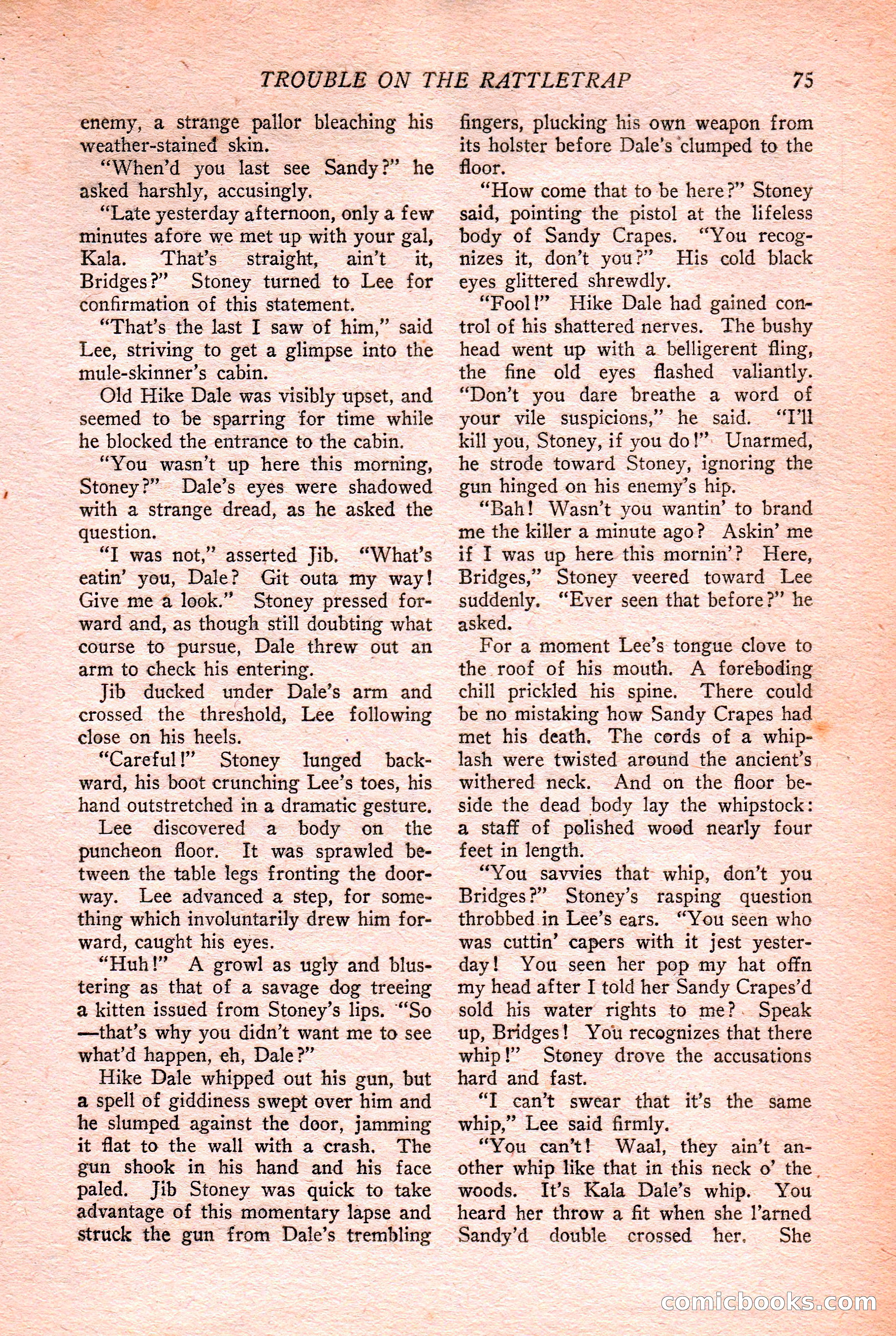 Western Story Magazine Cover — page 77 of 148
