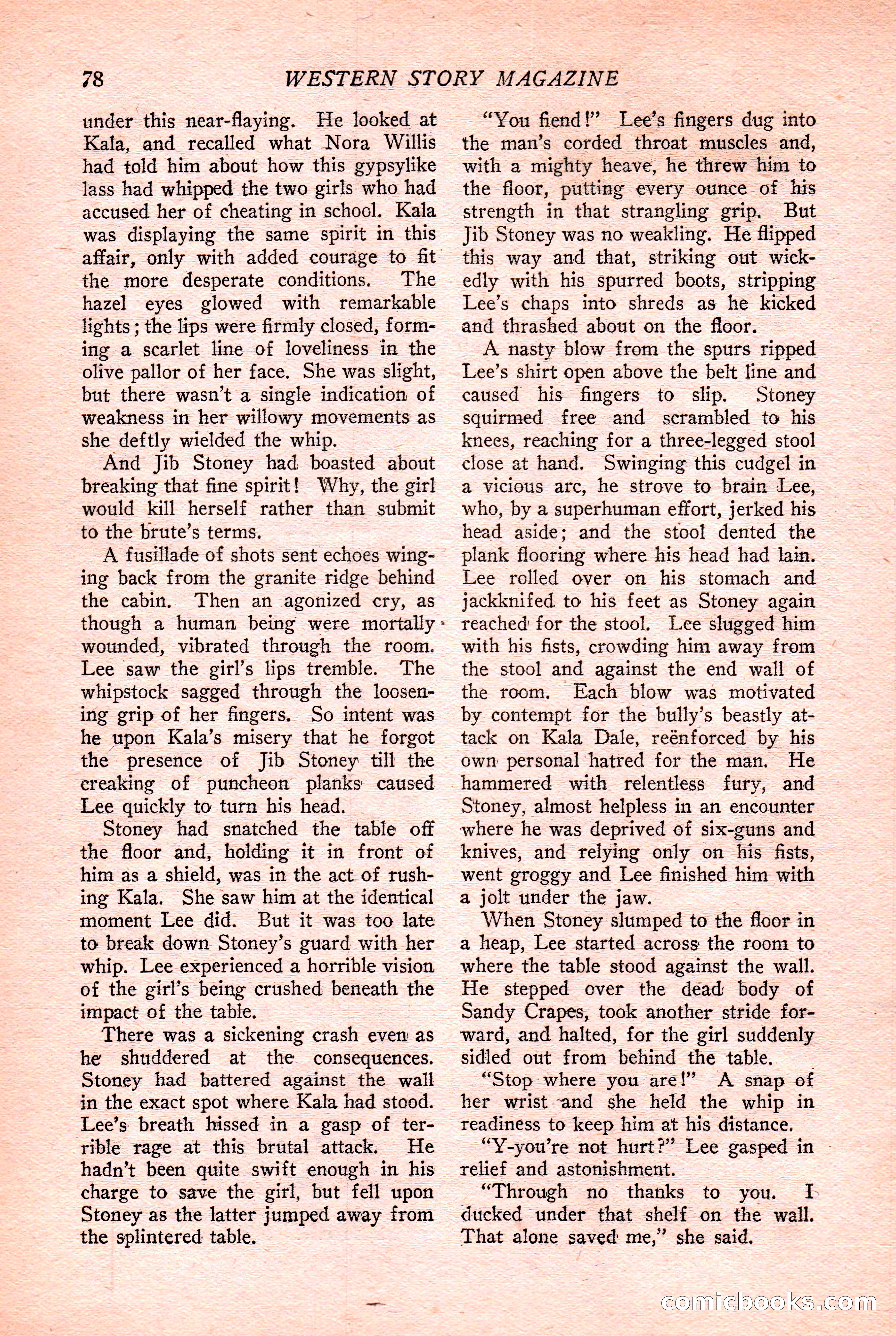 Western Story Magazine Cover — page 80 of 148