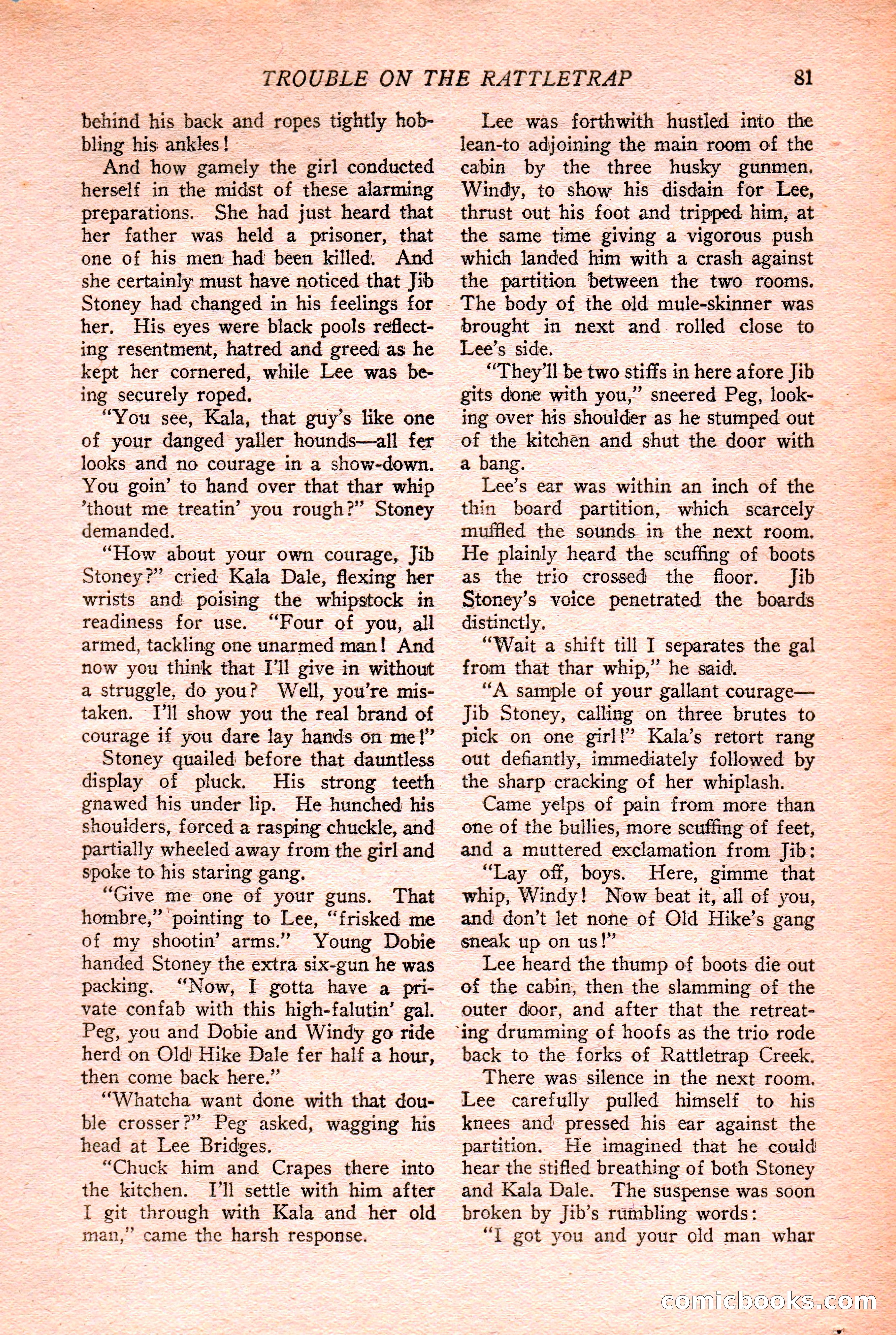 Western Story Magazine Cover — page 83 of 148