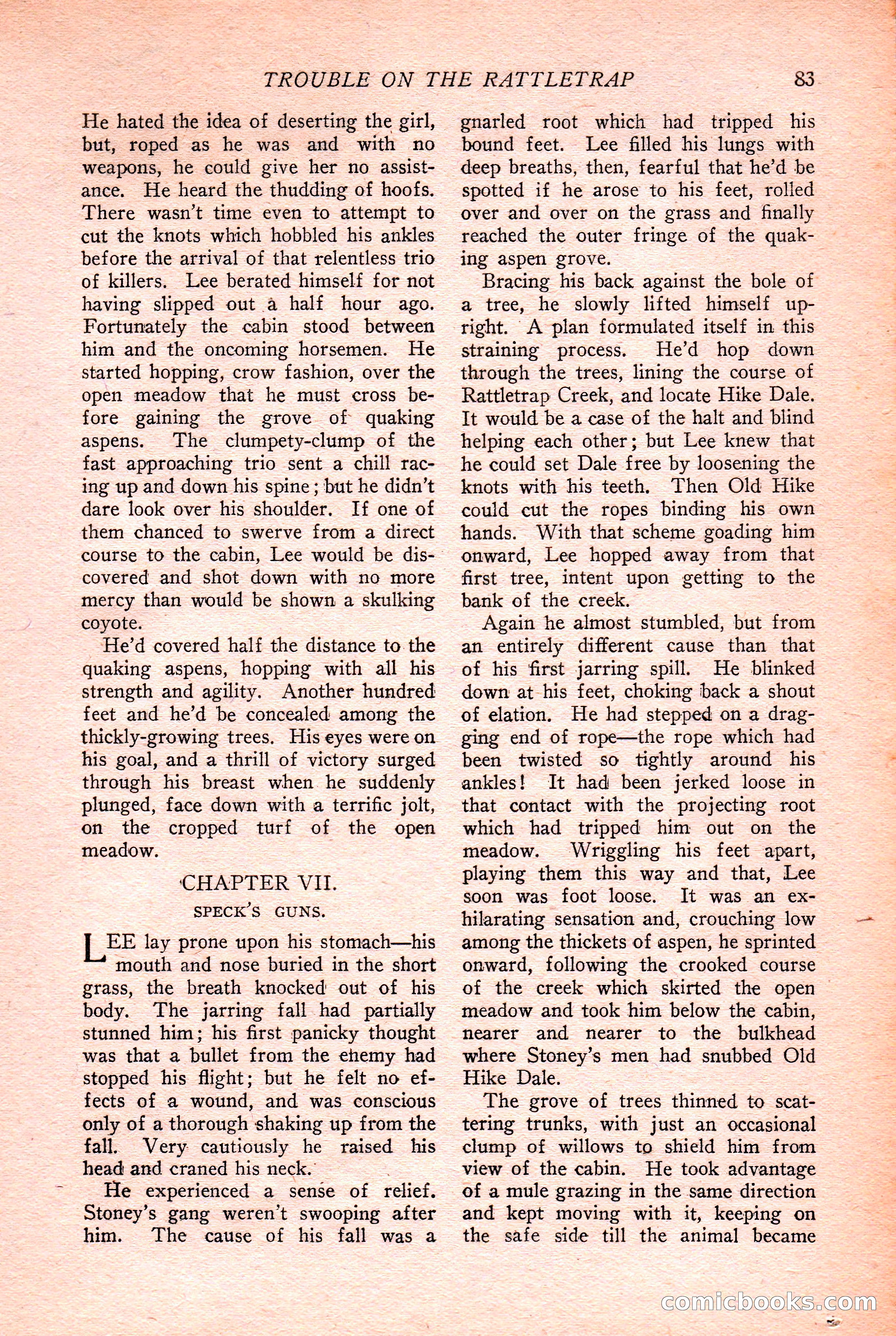 Western Story Magazine Cover — page 85 of 148