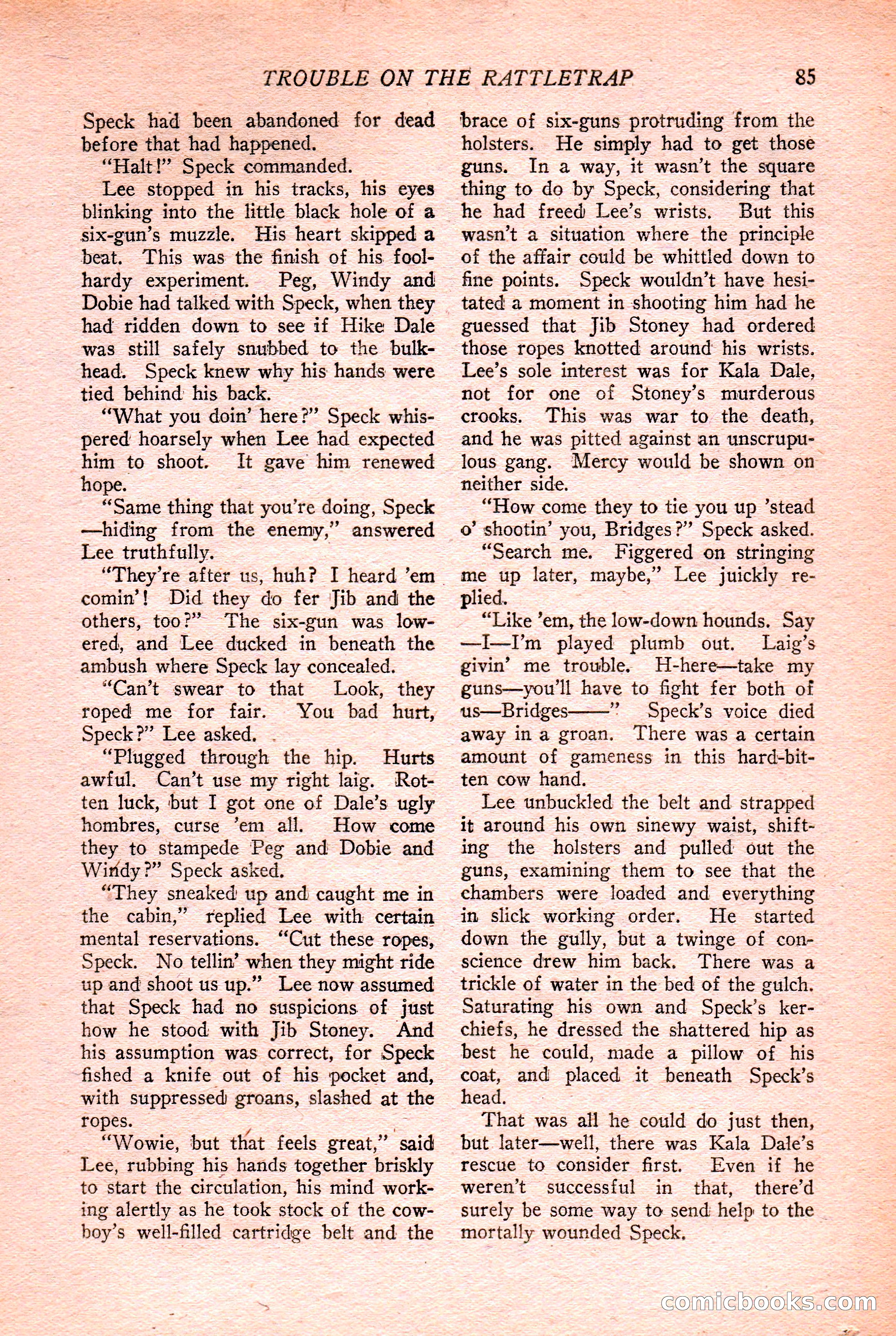 Western Story Magazine Cover — page 87 of 148