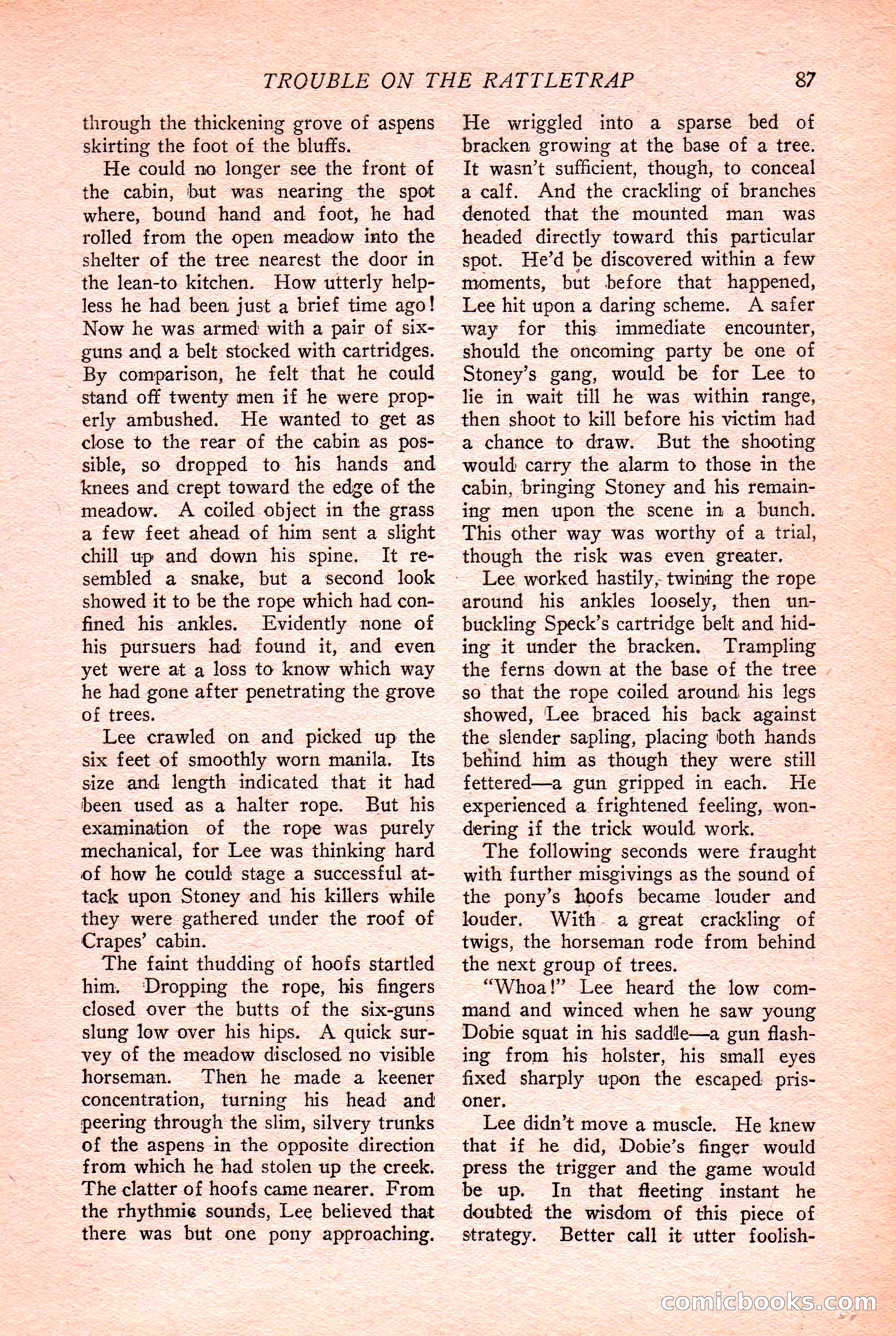 Western Story Magazine Cover — page 89 of 148
