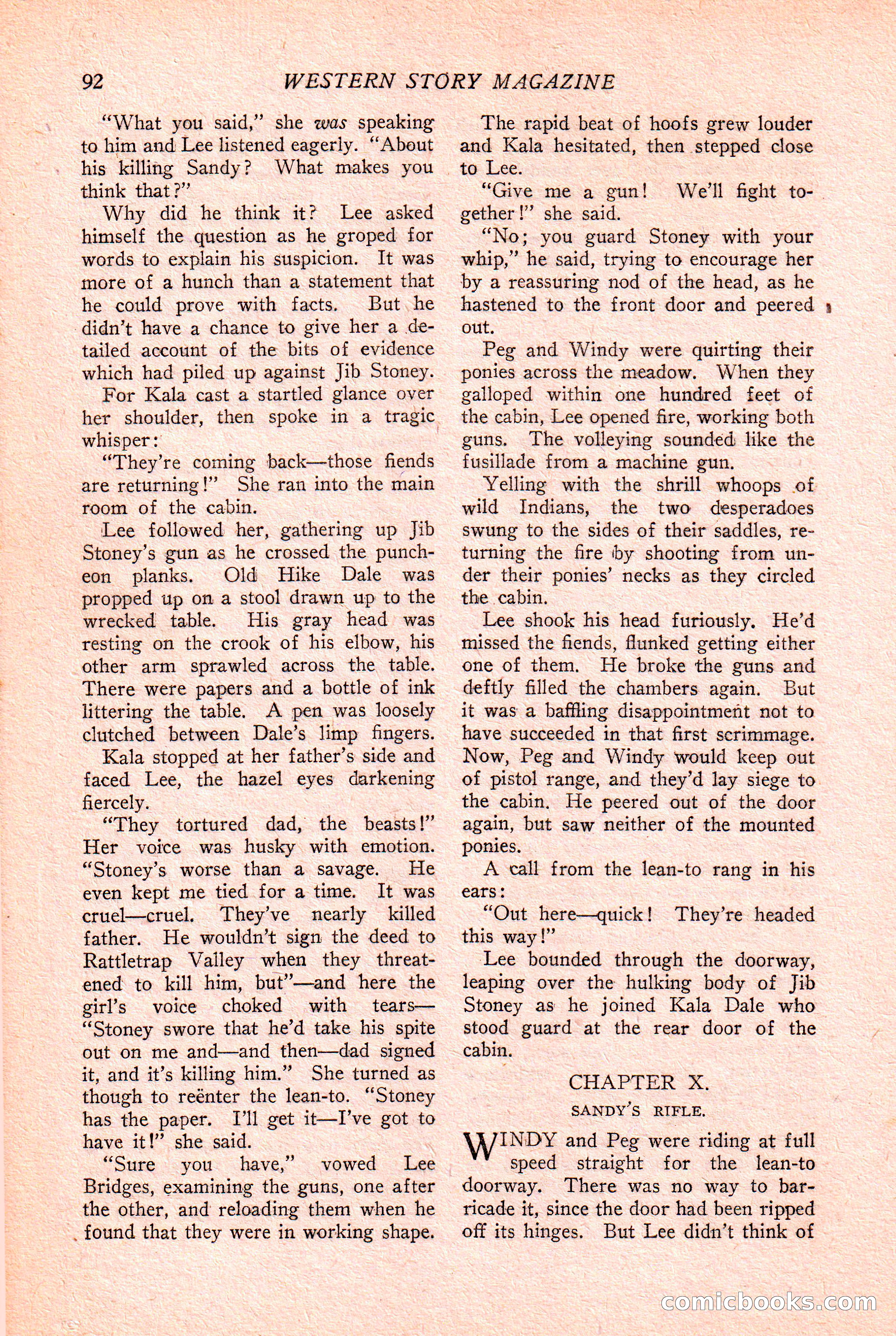 Western Story Magazine Cover — page 94 of 148