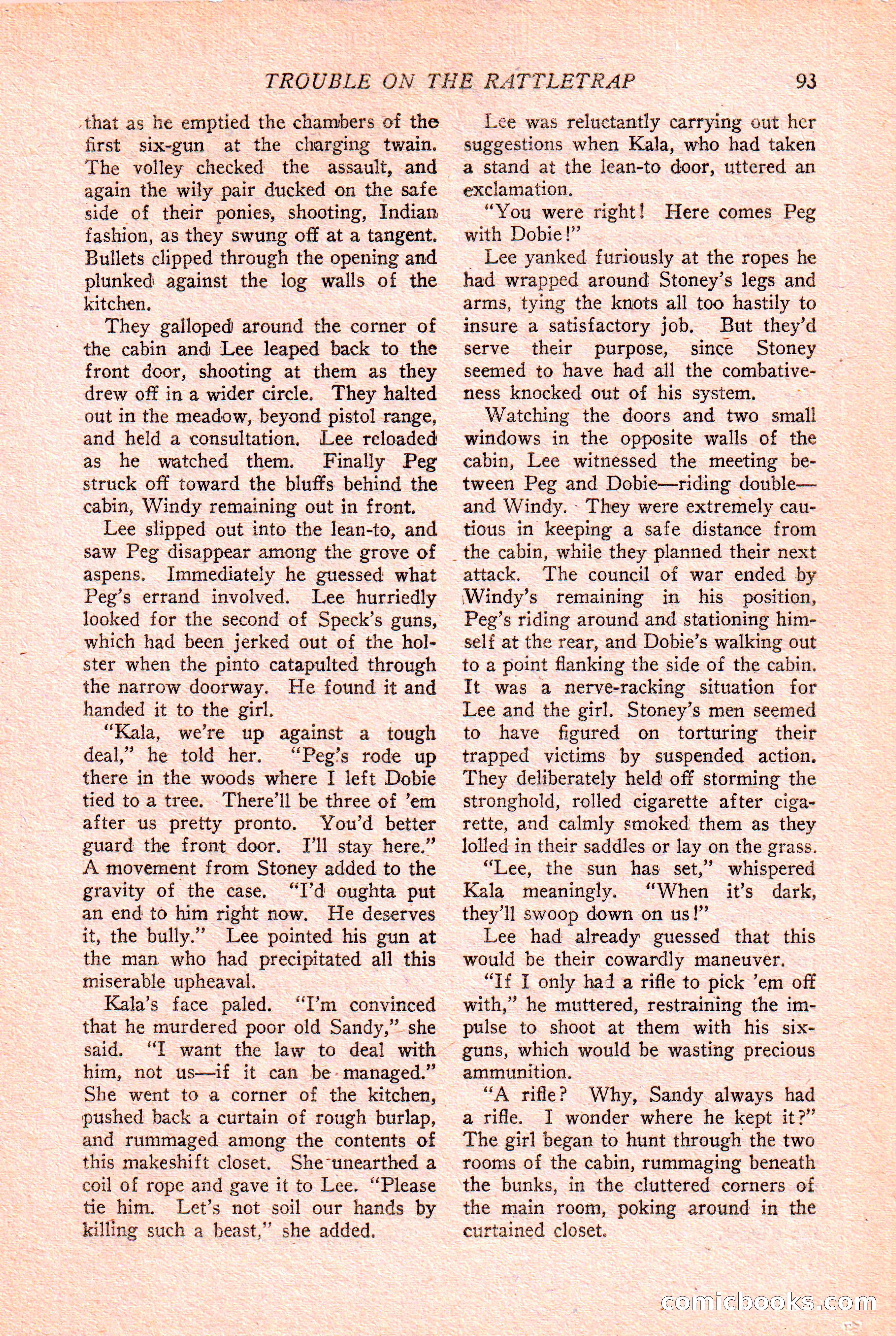 Western Story Magazine Cover — page 95 of 148