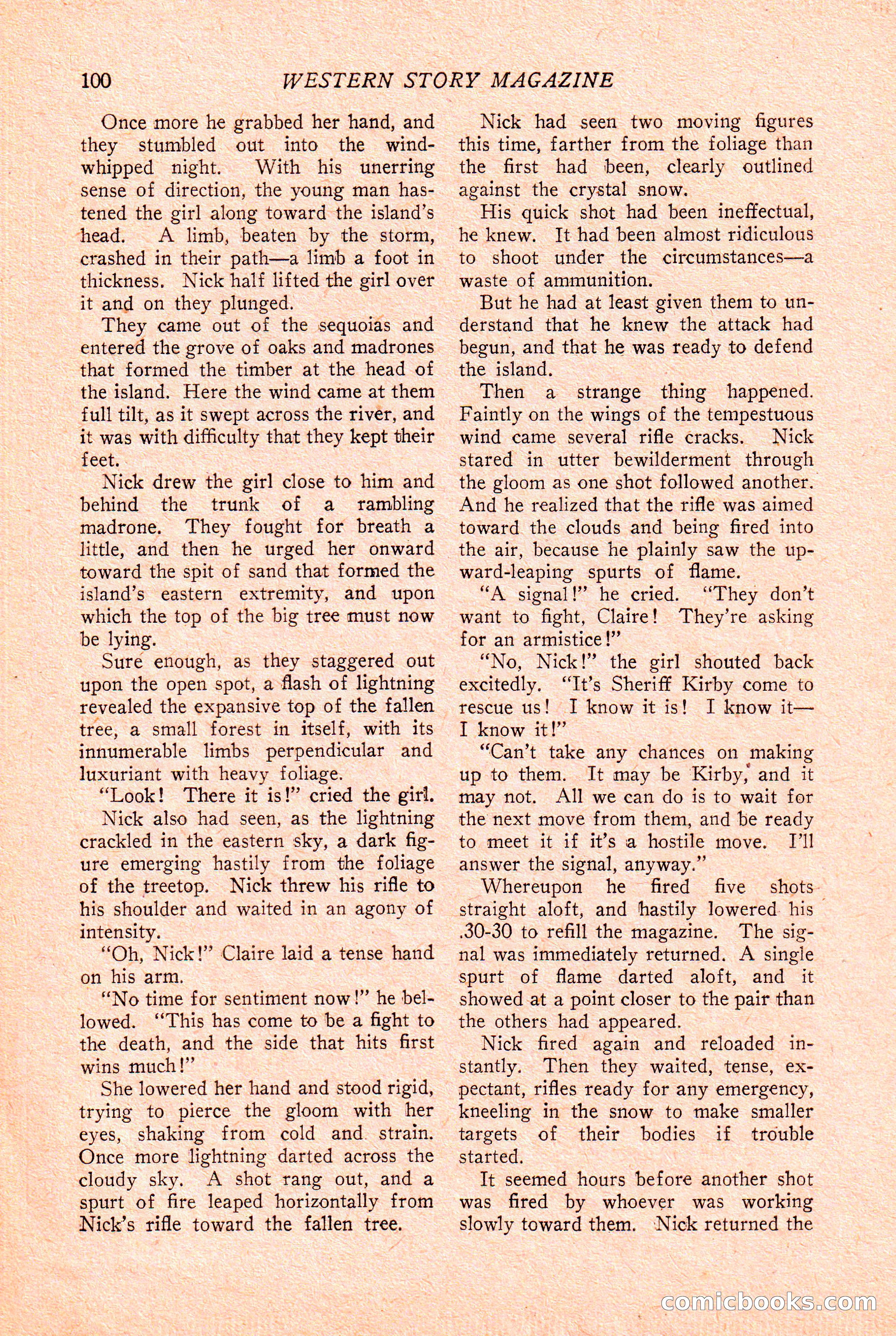 Western Story Magazine Cover — page 102 of 148