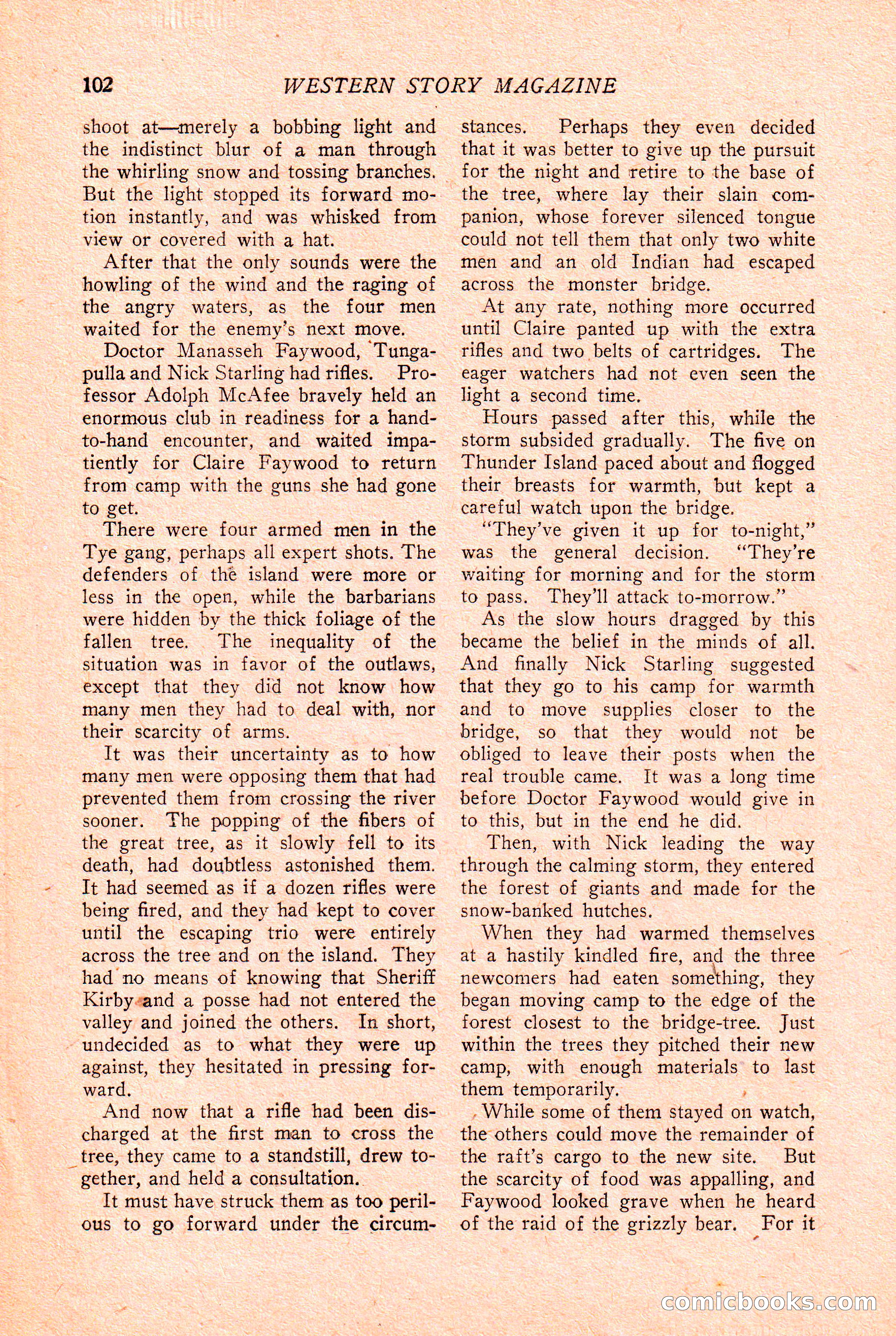 Western Story Magazine Cover — page 104 of 148