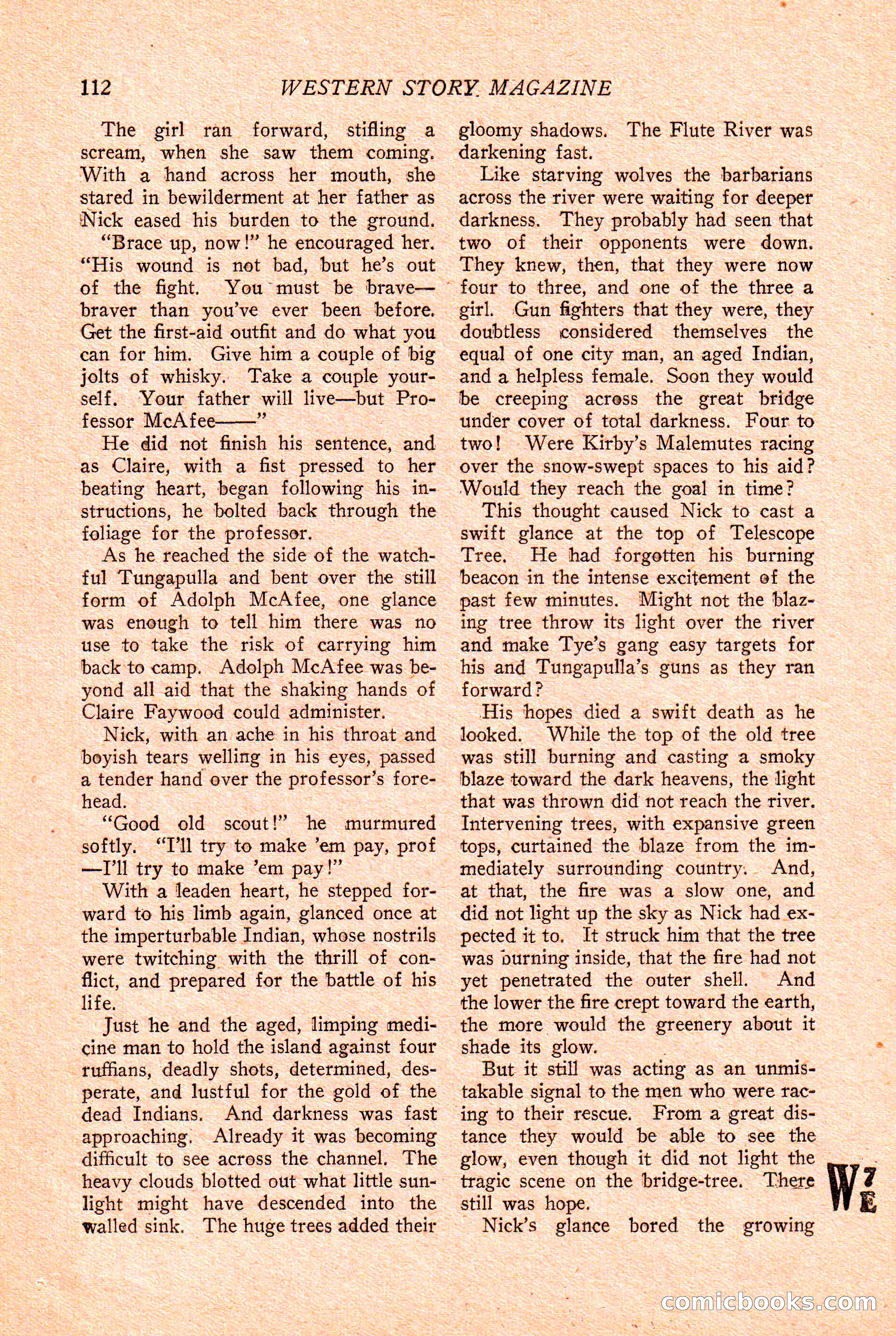 Western Story Magazine Cover — page 114 of 148