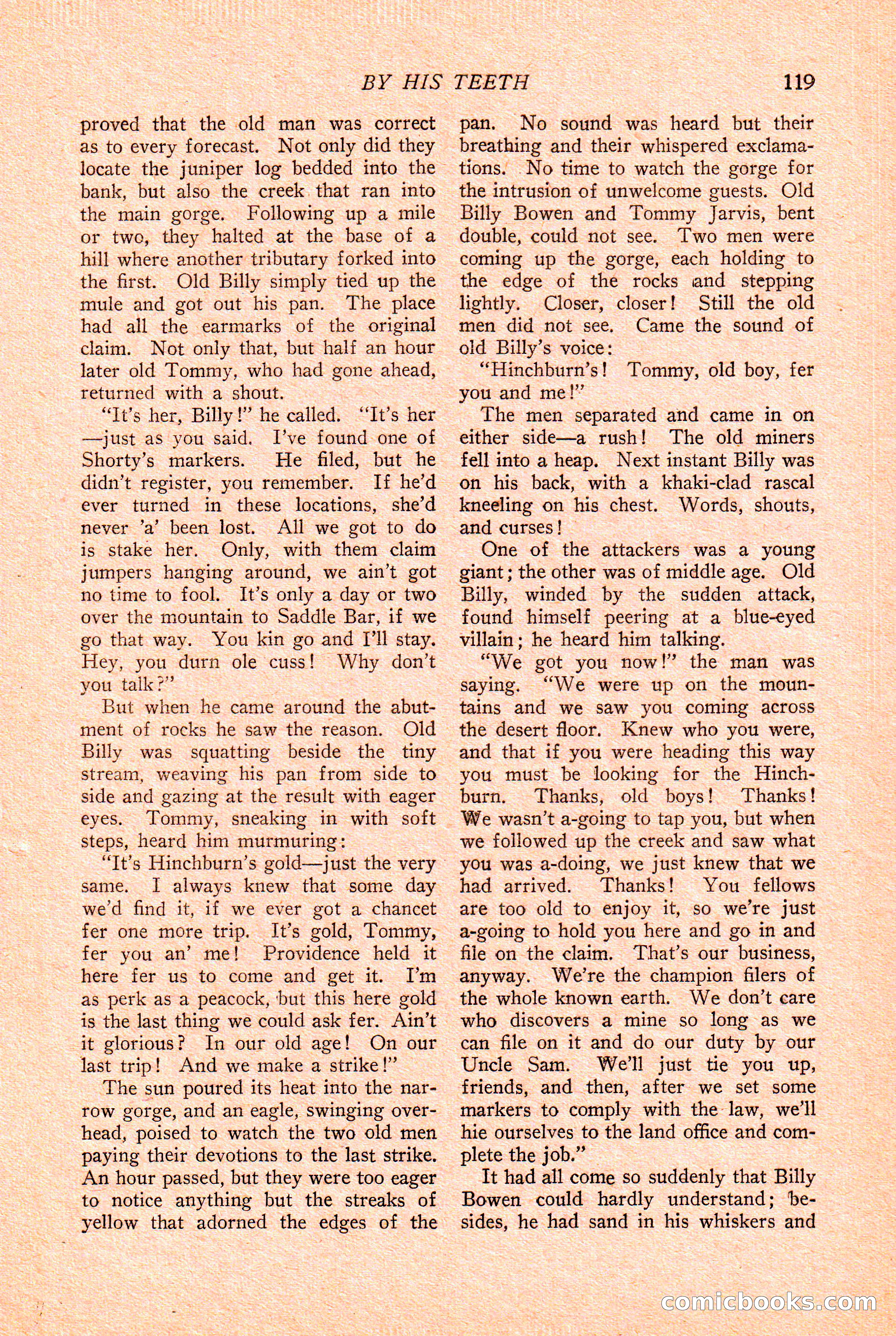 Western Story Magazine Cover — page 121 of 148