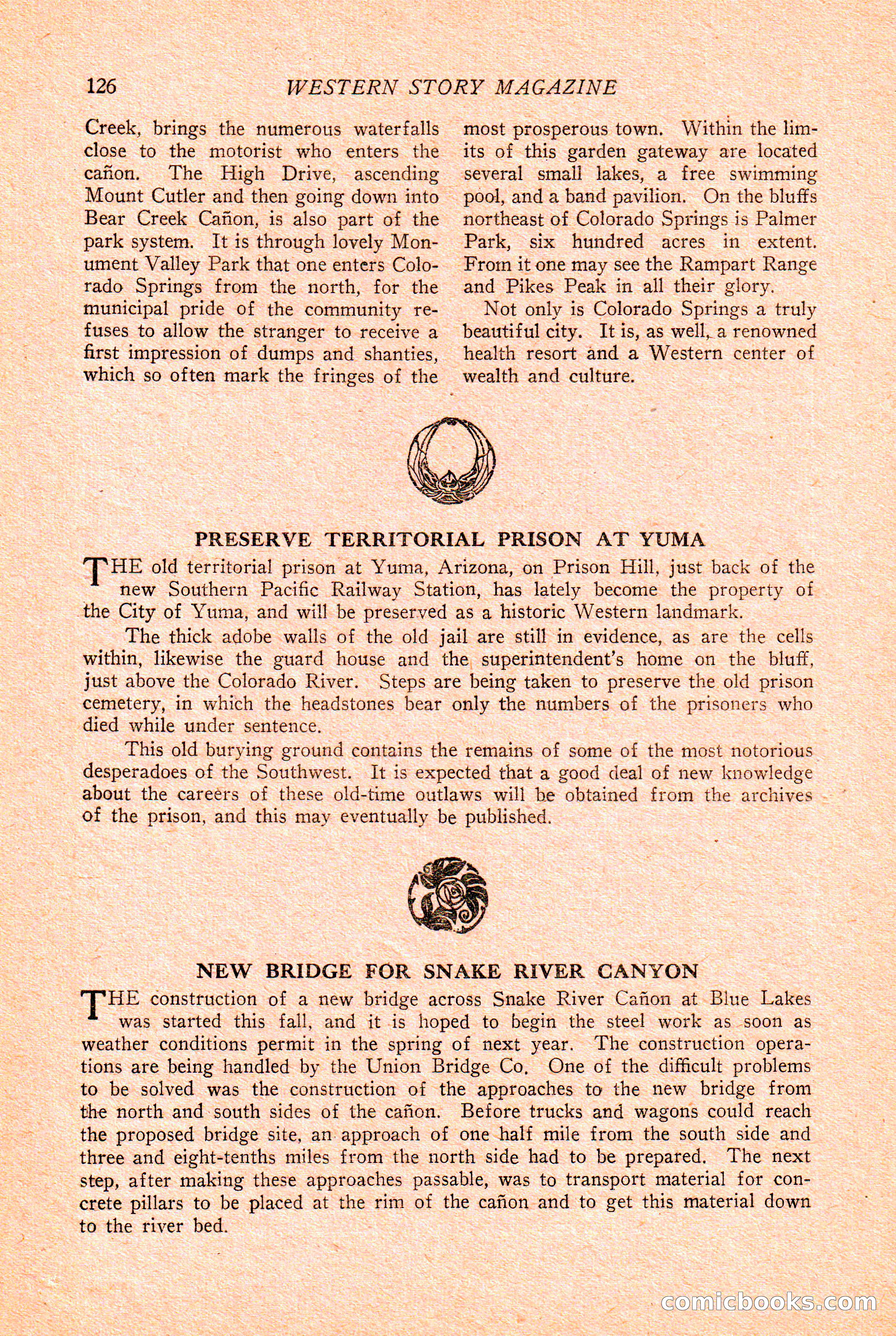 Western Story Magazine Cover — page 128 of 148