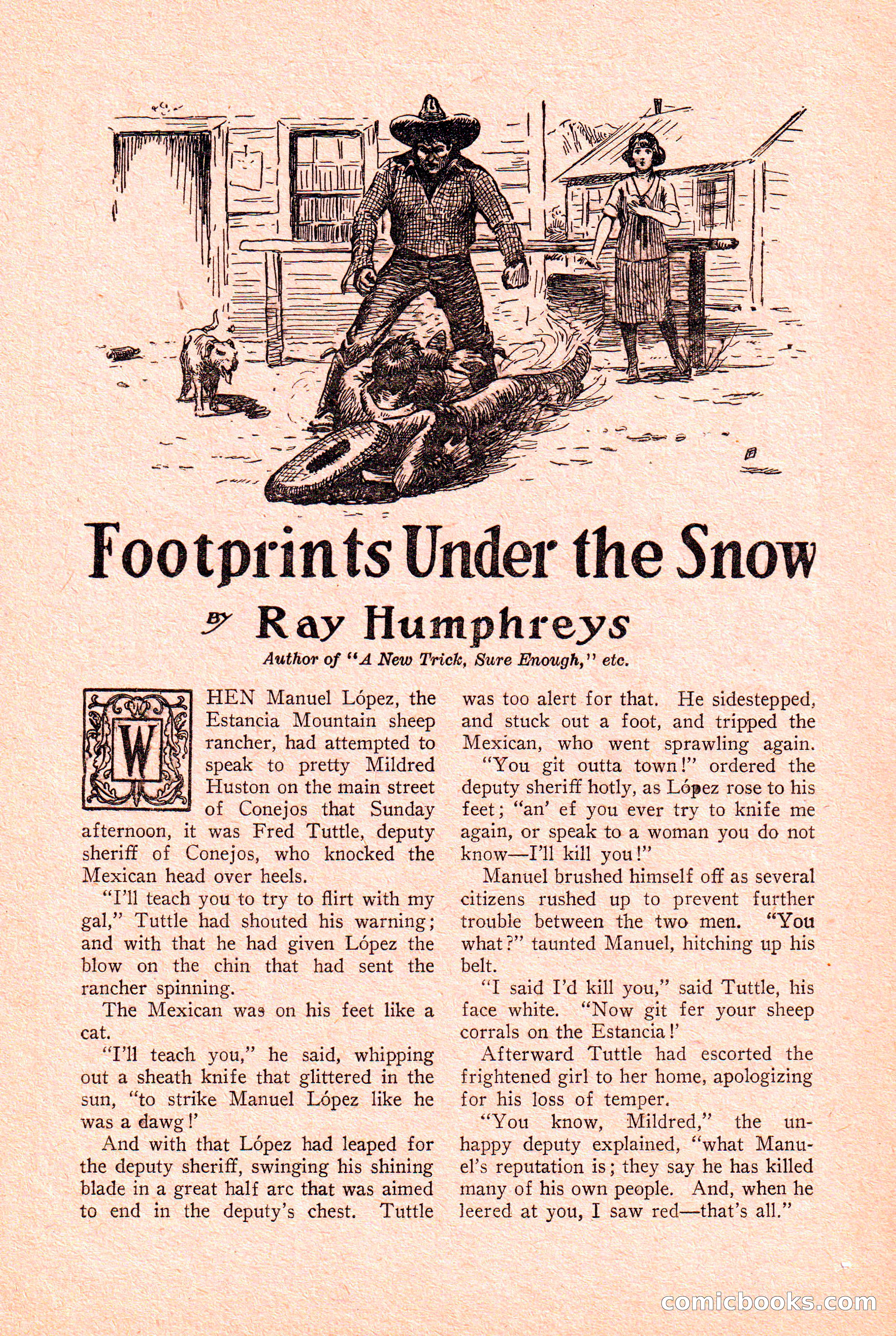 Western Story Magazine Cover — page 129 of 148