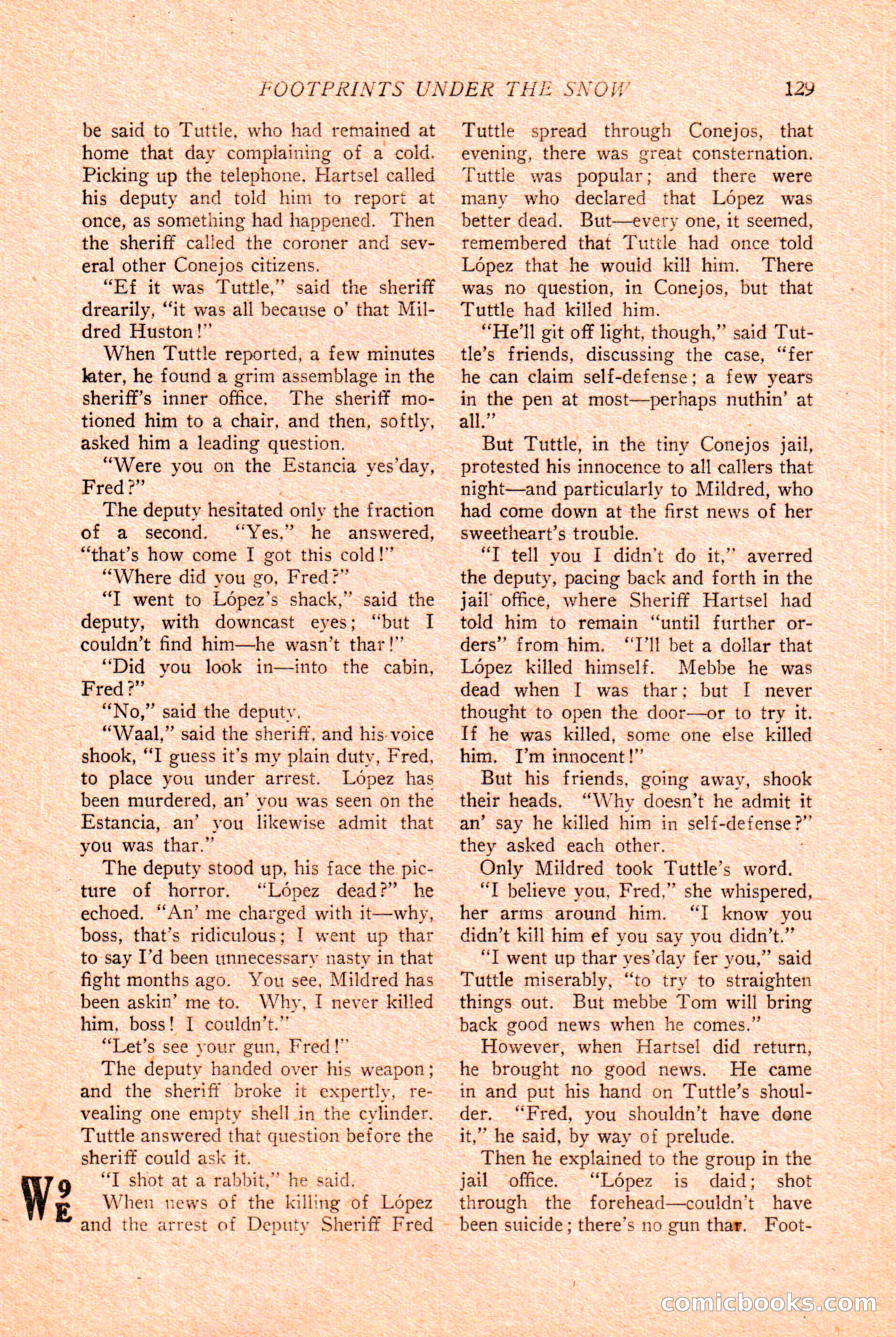 Western Story Magazine Cover — page 131 of 148
