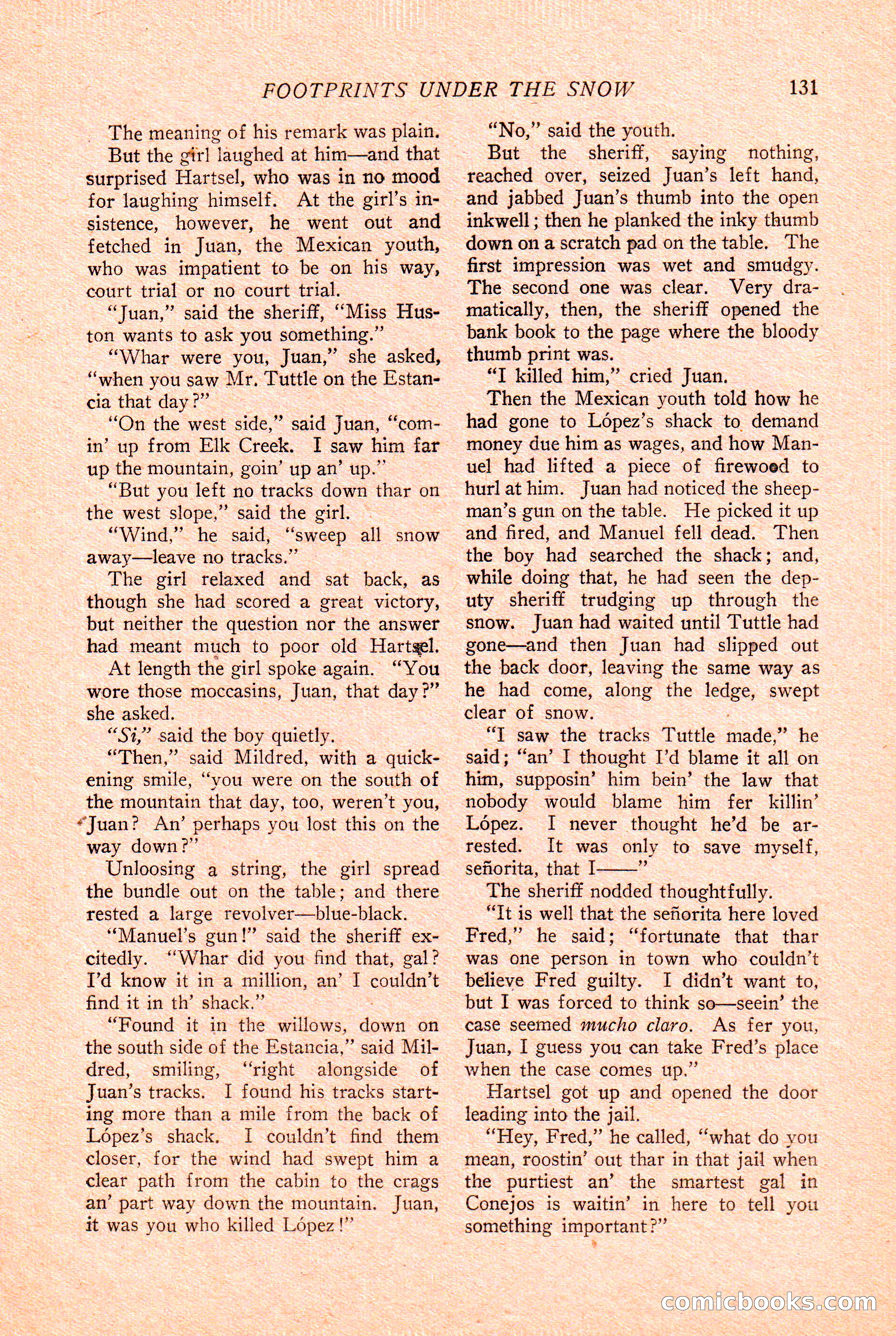 Western Story Magazine Cover — page 133 of 148