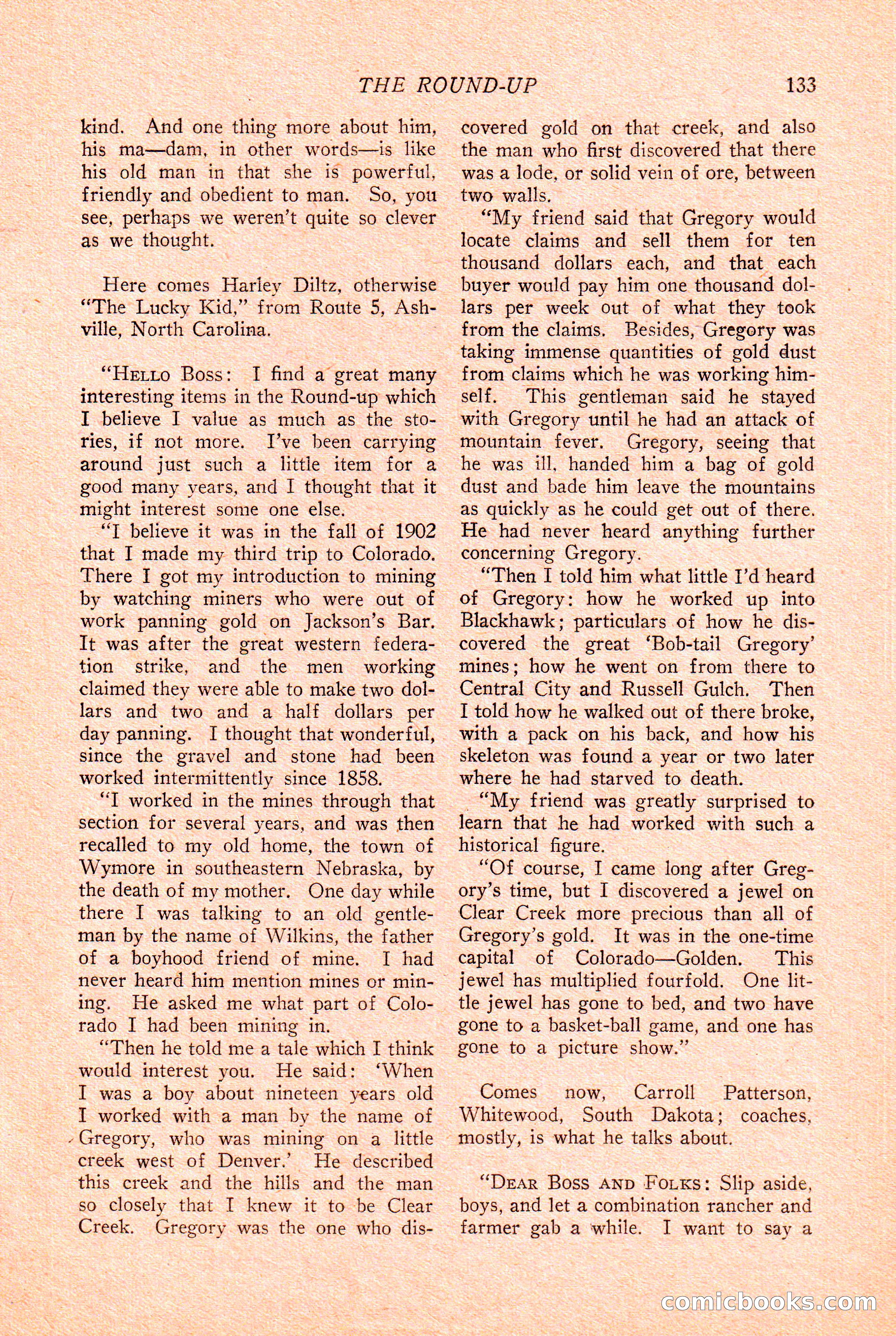 Western Story Magazine Cover — page 135 of 148