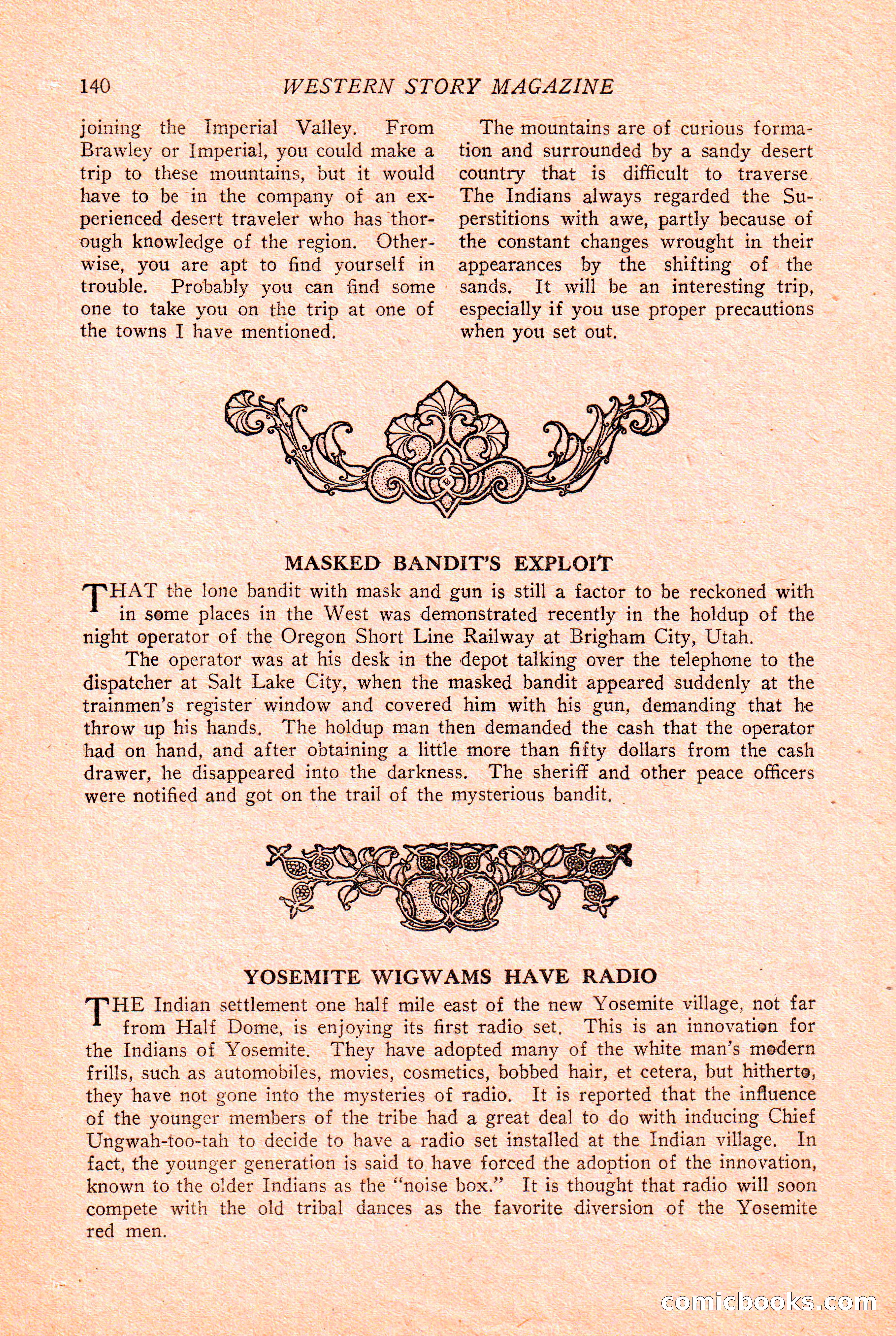 Western Story Magazine Cover — page 142 of 148