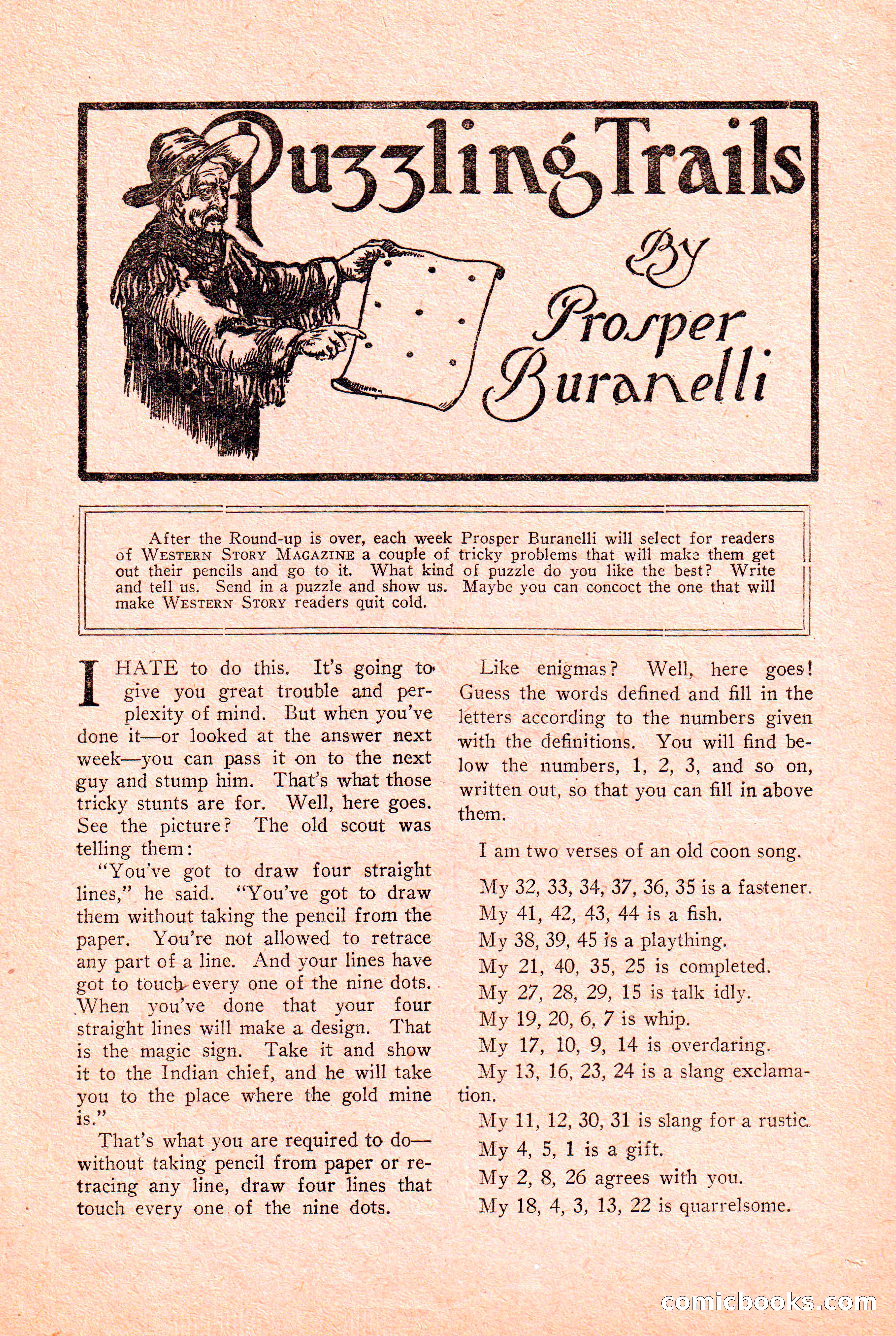 Western Story Magazine Cover — page 143 of 148