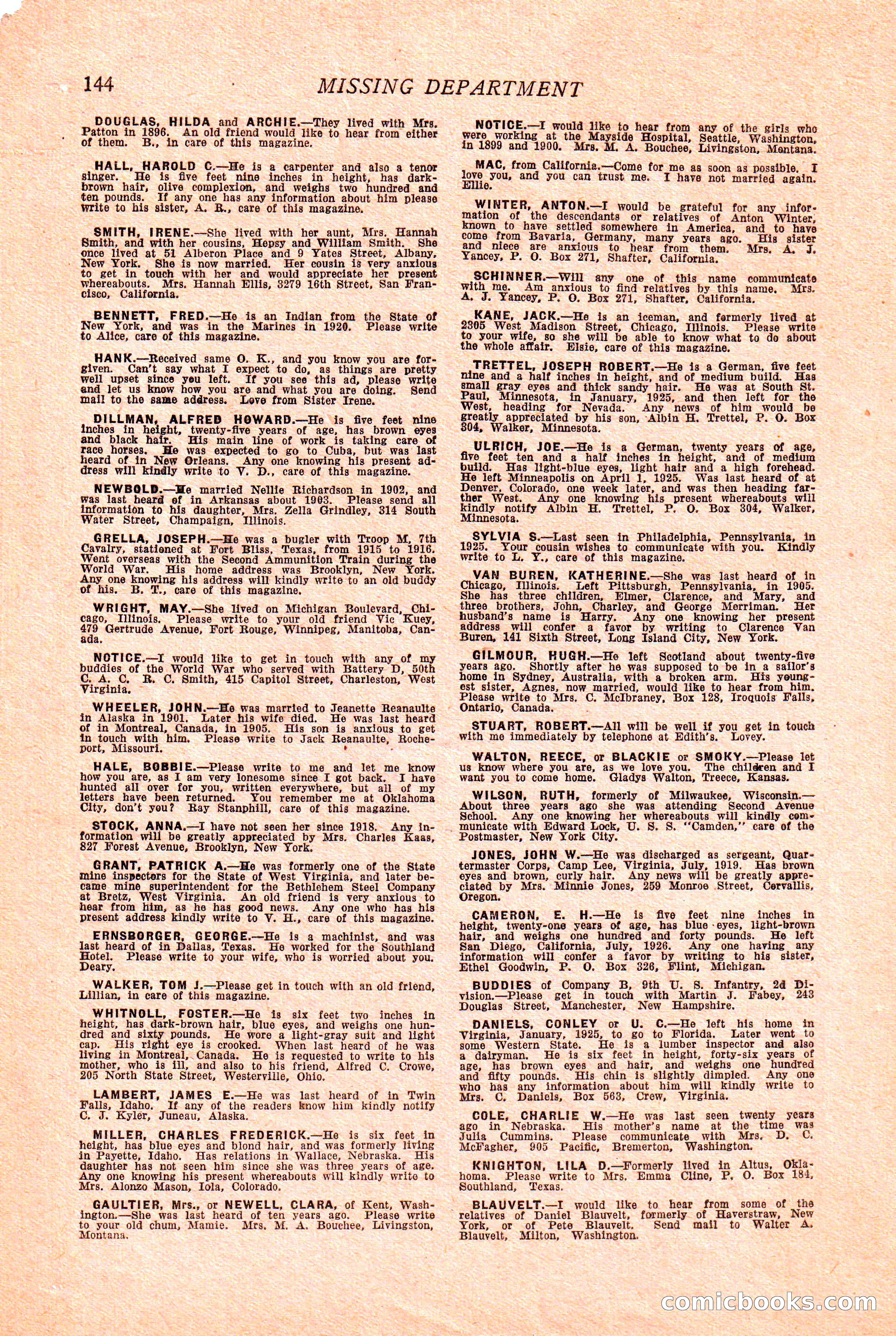 Western Story Magazine Cover — page 146 of 148