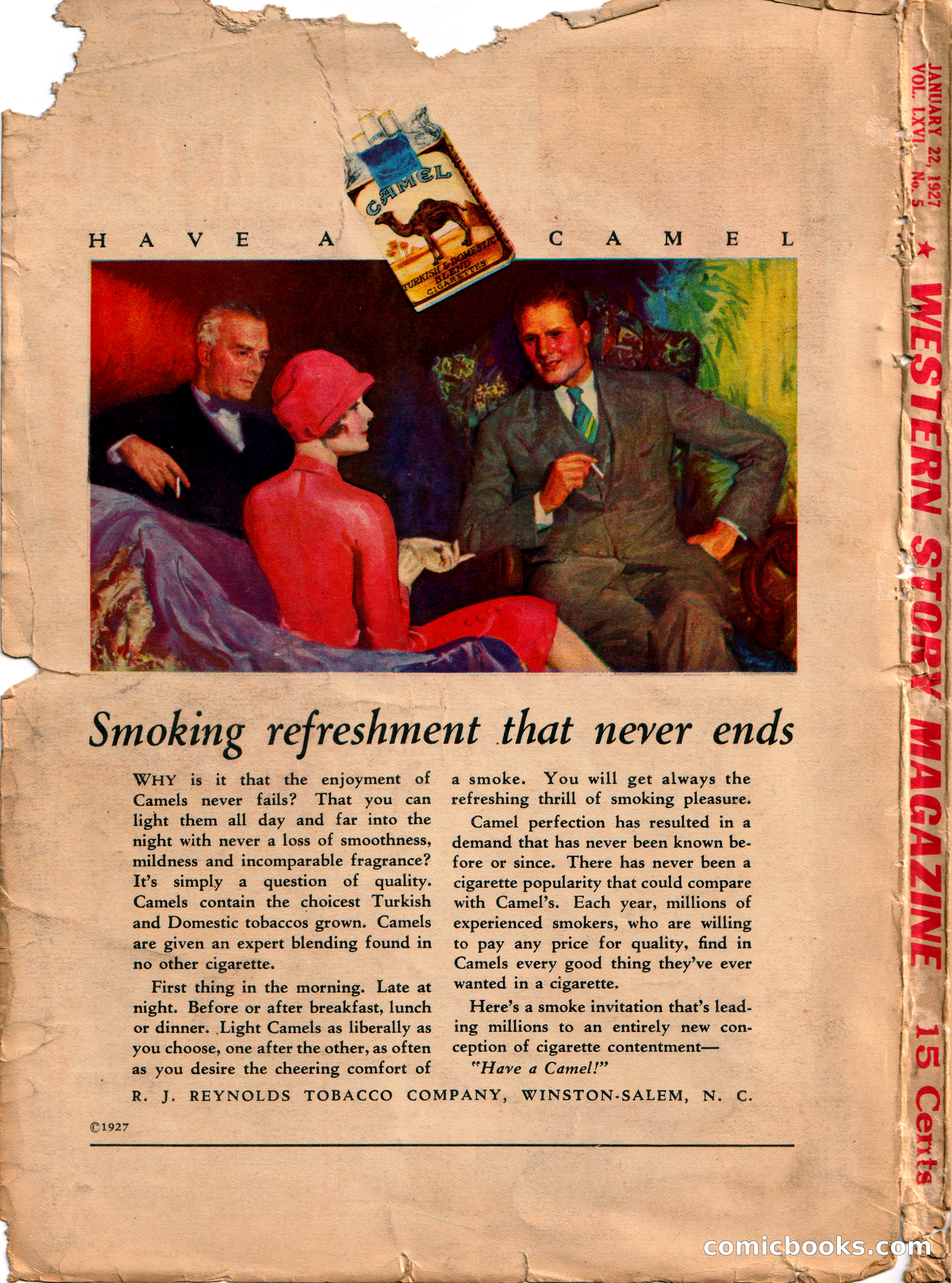 Western Story Magazine Cover — page 148 of 148
