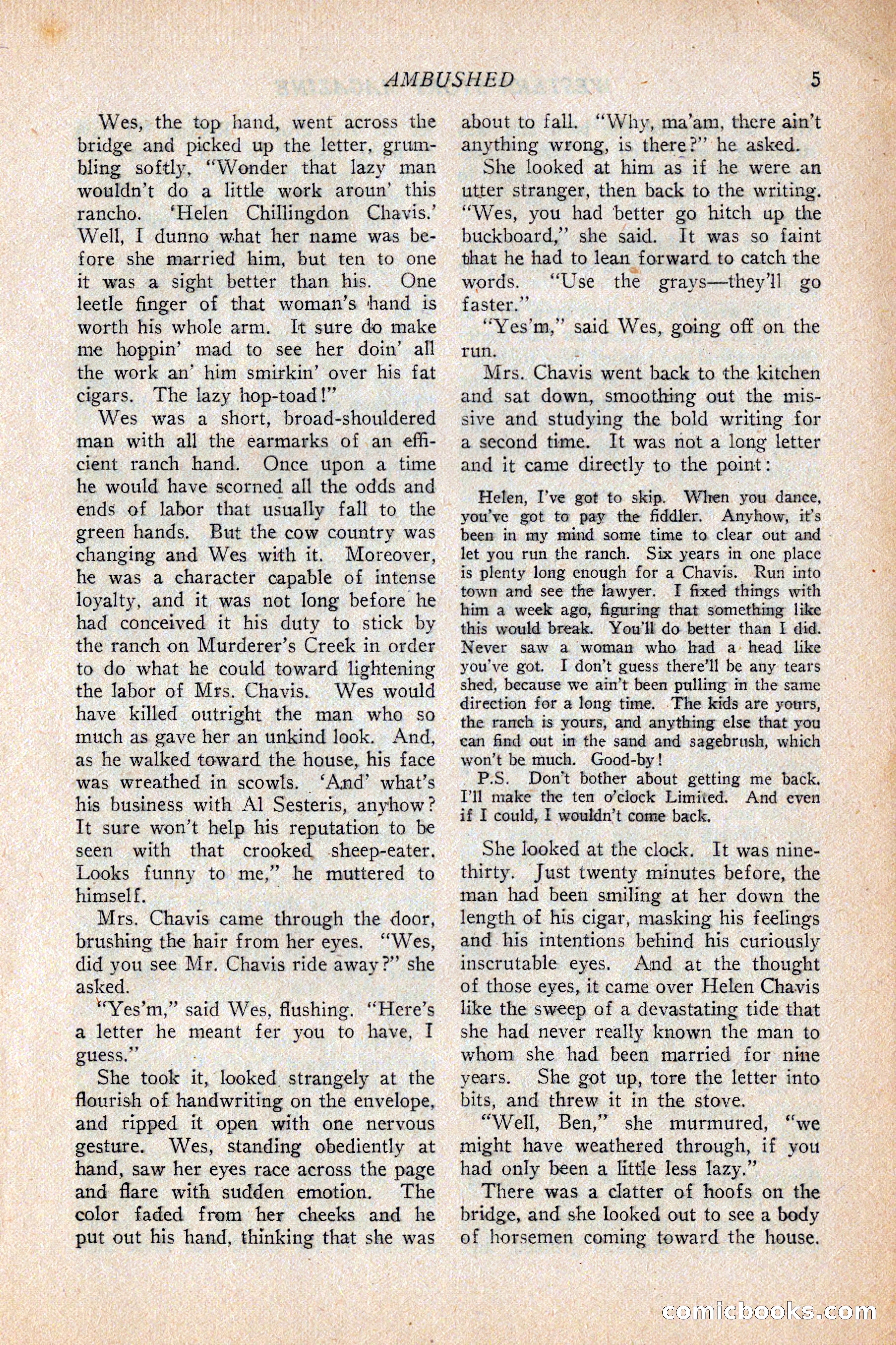 Western Story Magazine, February 5, 1927 — page 23 of 172