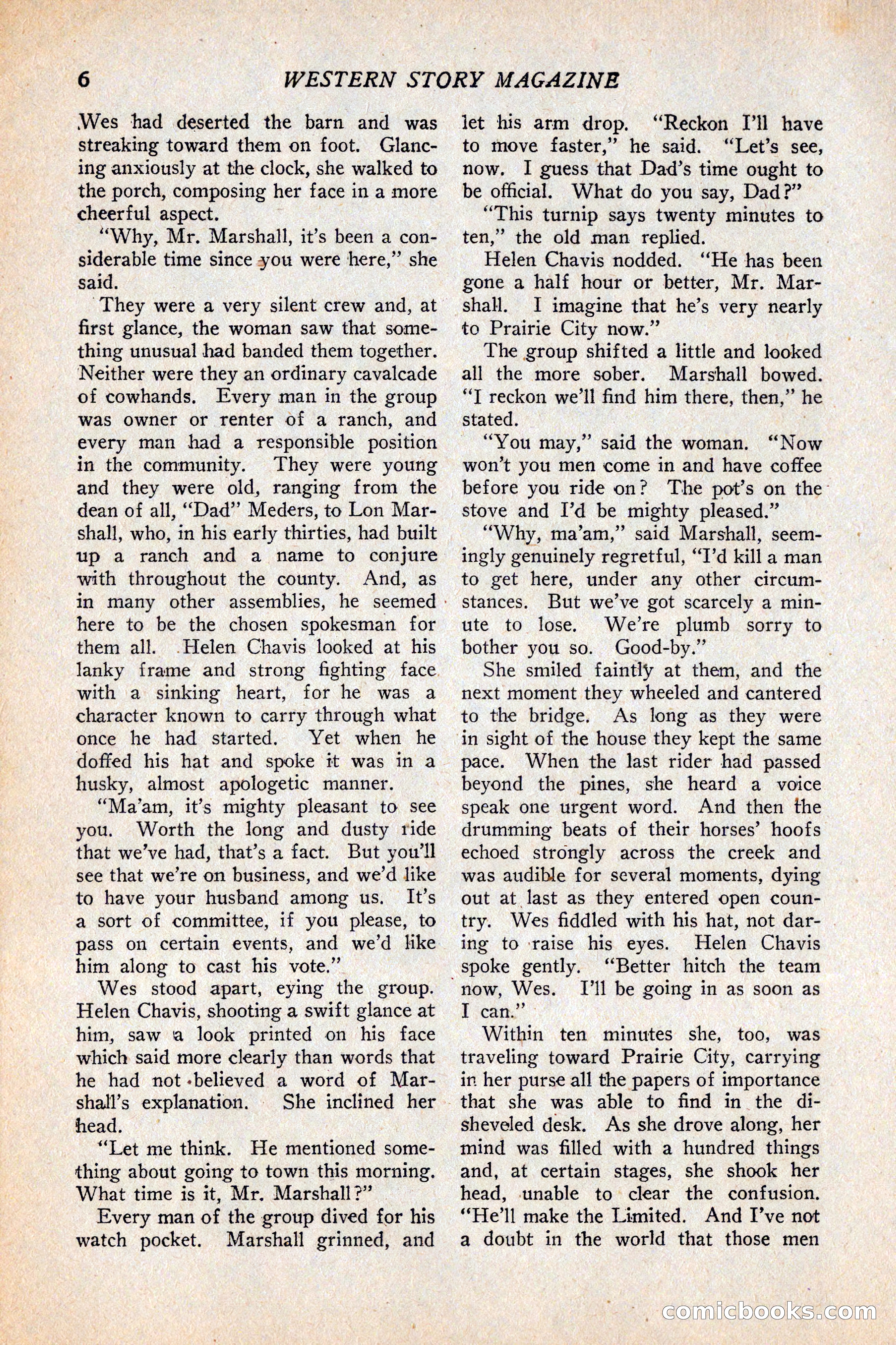 Western Story Magazine, February 5, 1927 — page 24 of 172
