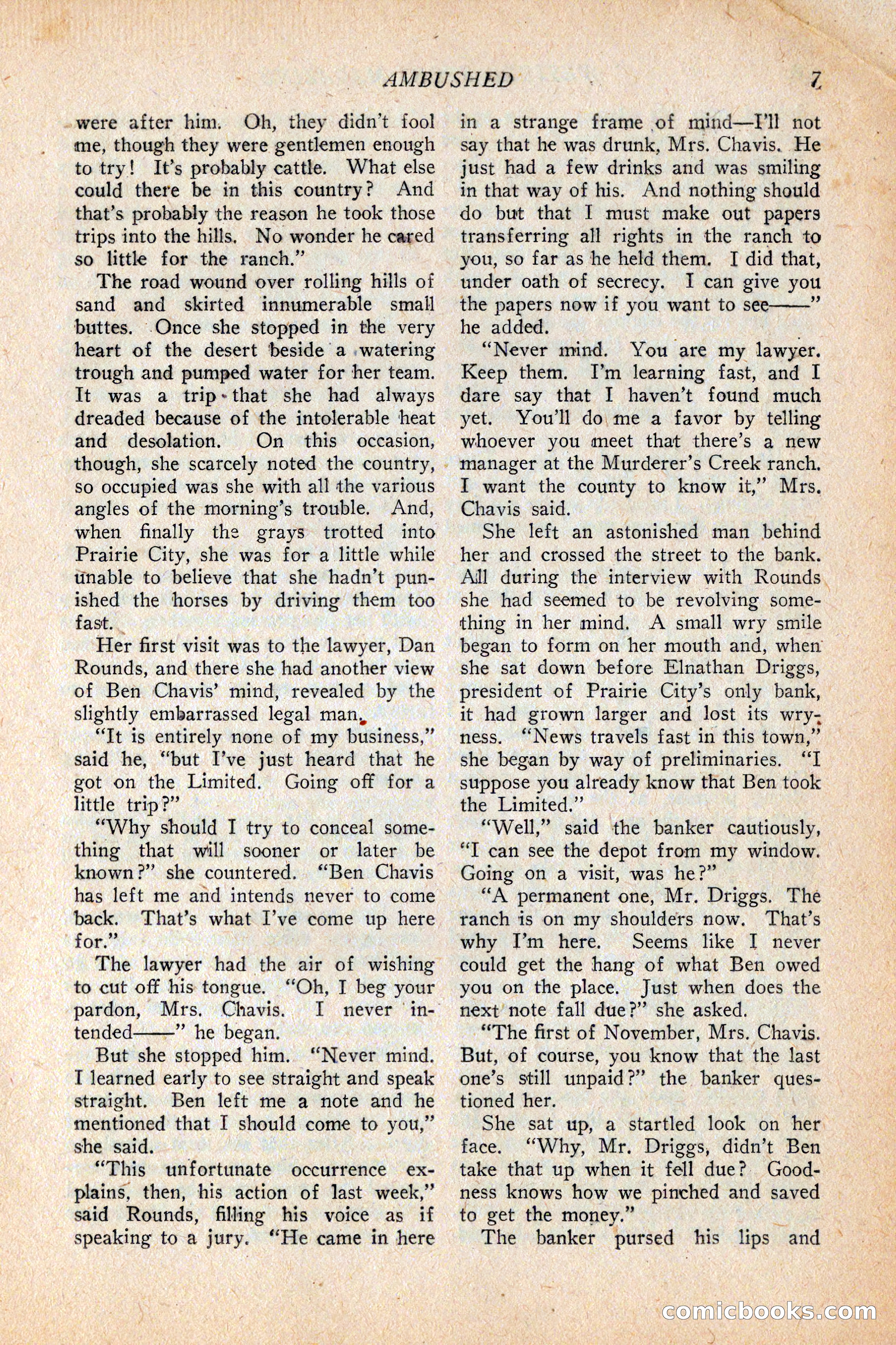 Western Story Magazine, February 5, 1927 — page 25 of 172