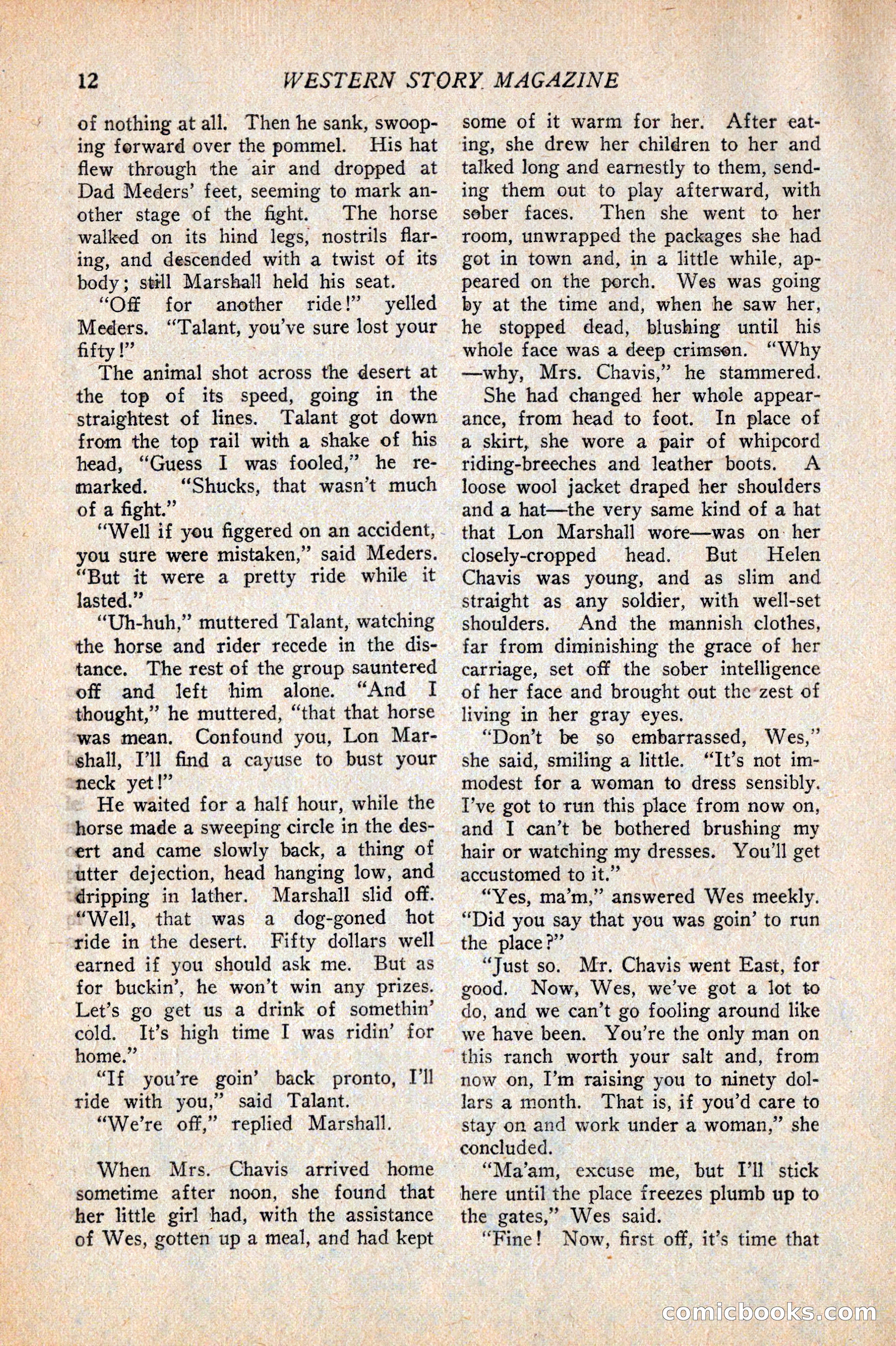 Western Story Magazine, February 5, 1927 — page 30 of 172