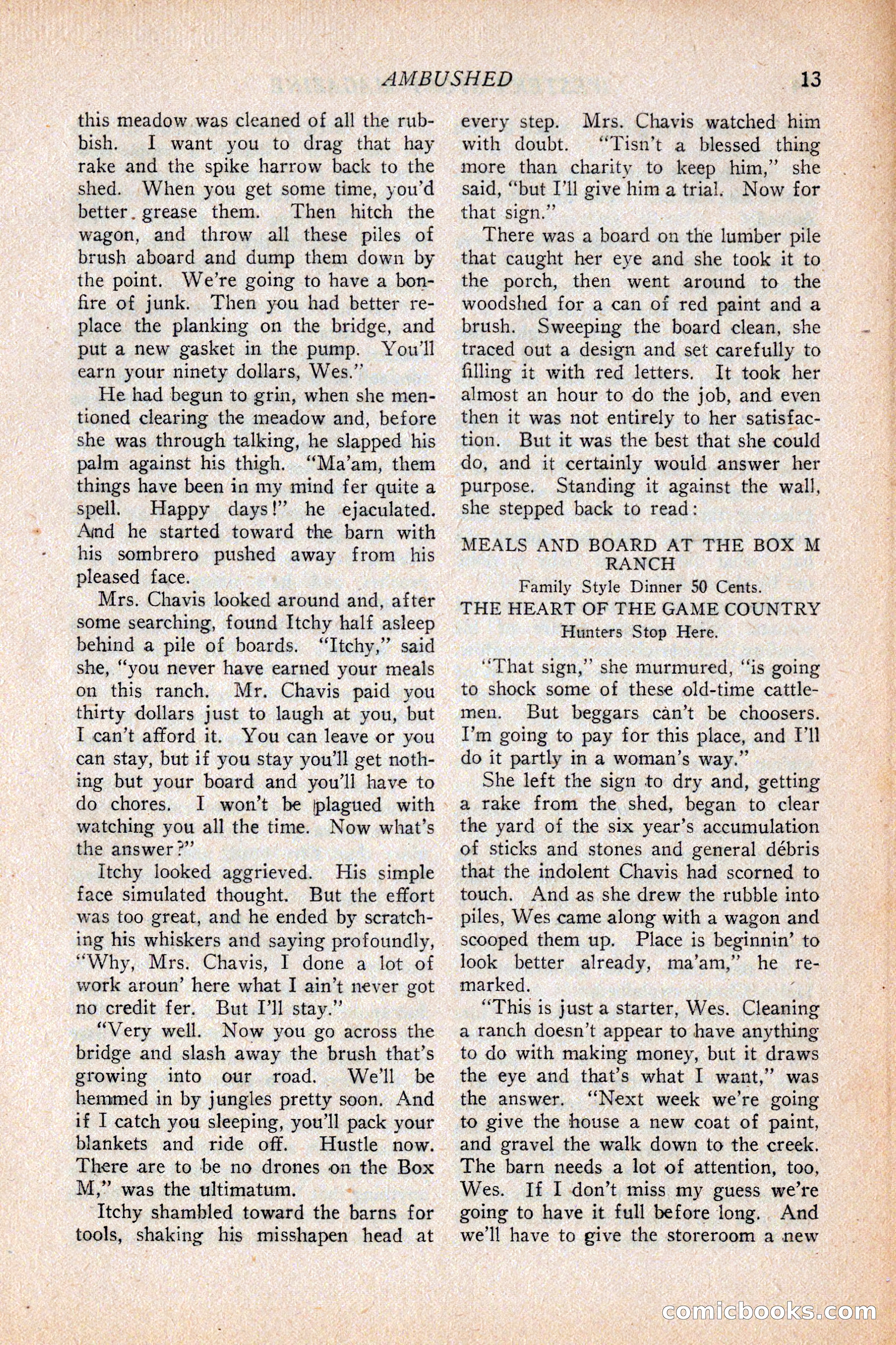 Western Story Magazine, February 5, 1927 — page 31 of 172