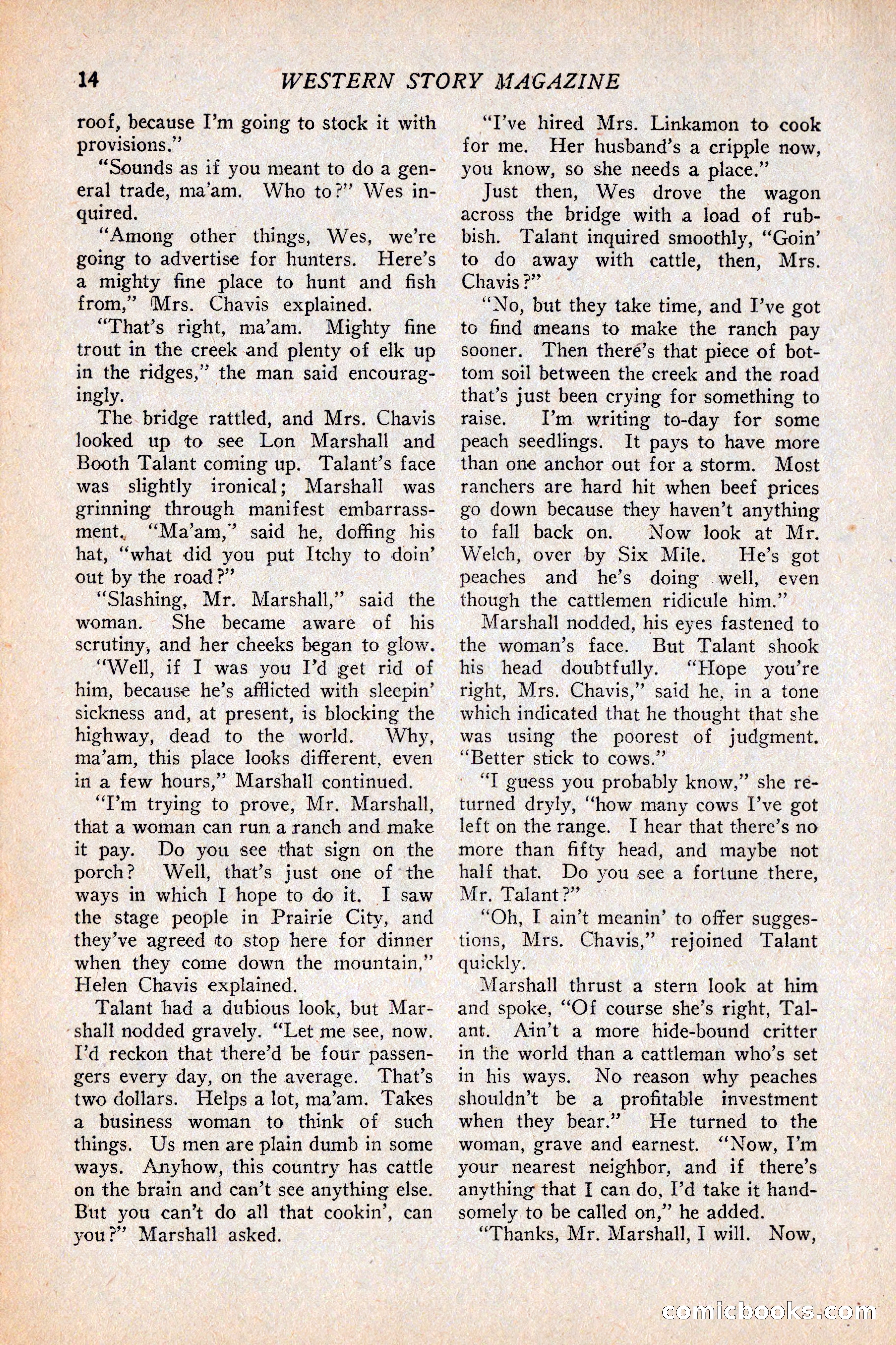 Western Story Magazine, February 5, 1927 — page 32 of 172