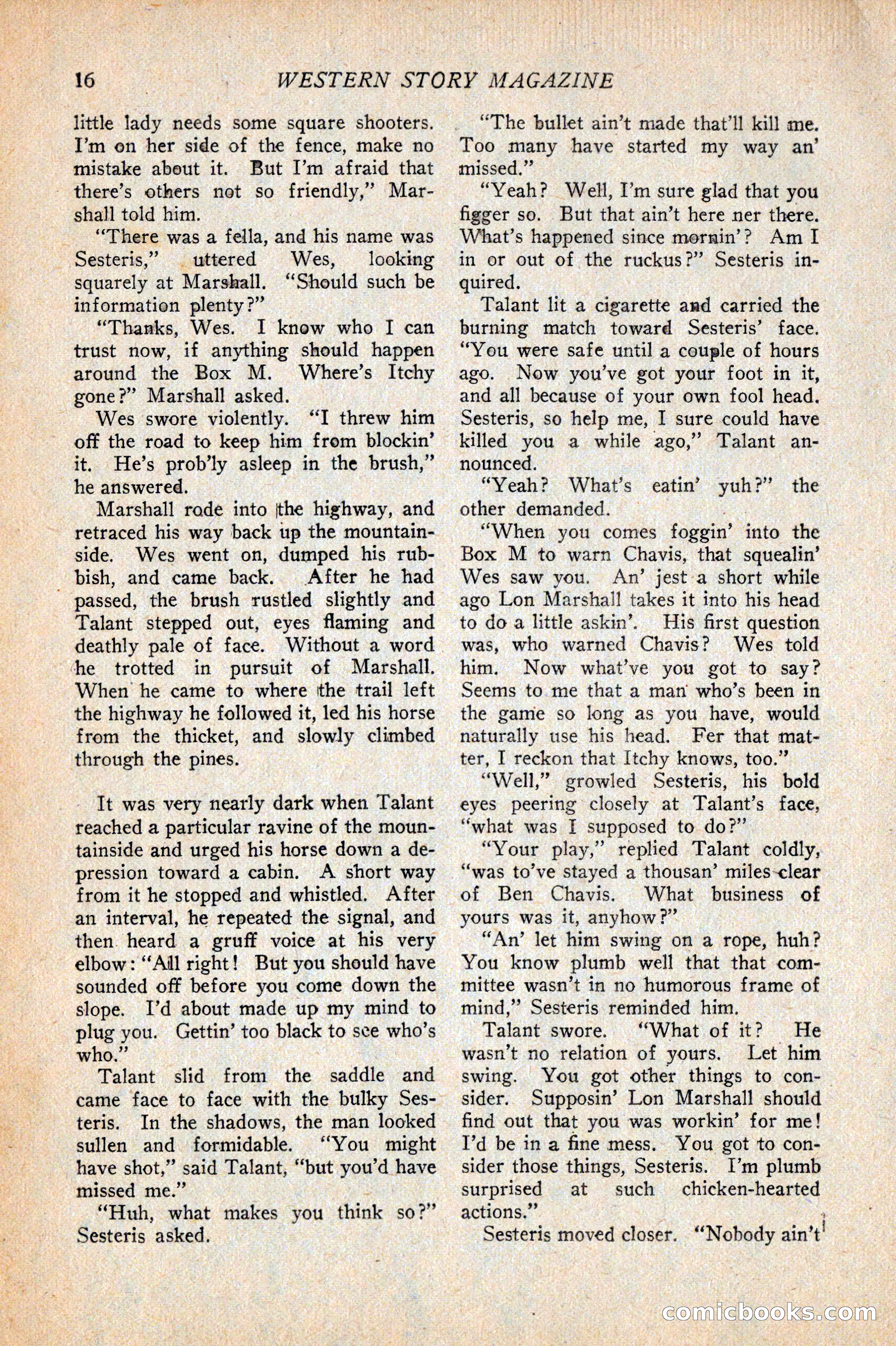 Western Story Magazine, February 5, 1927 — page 34 of 172