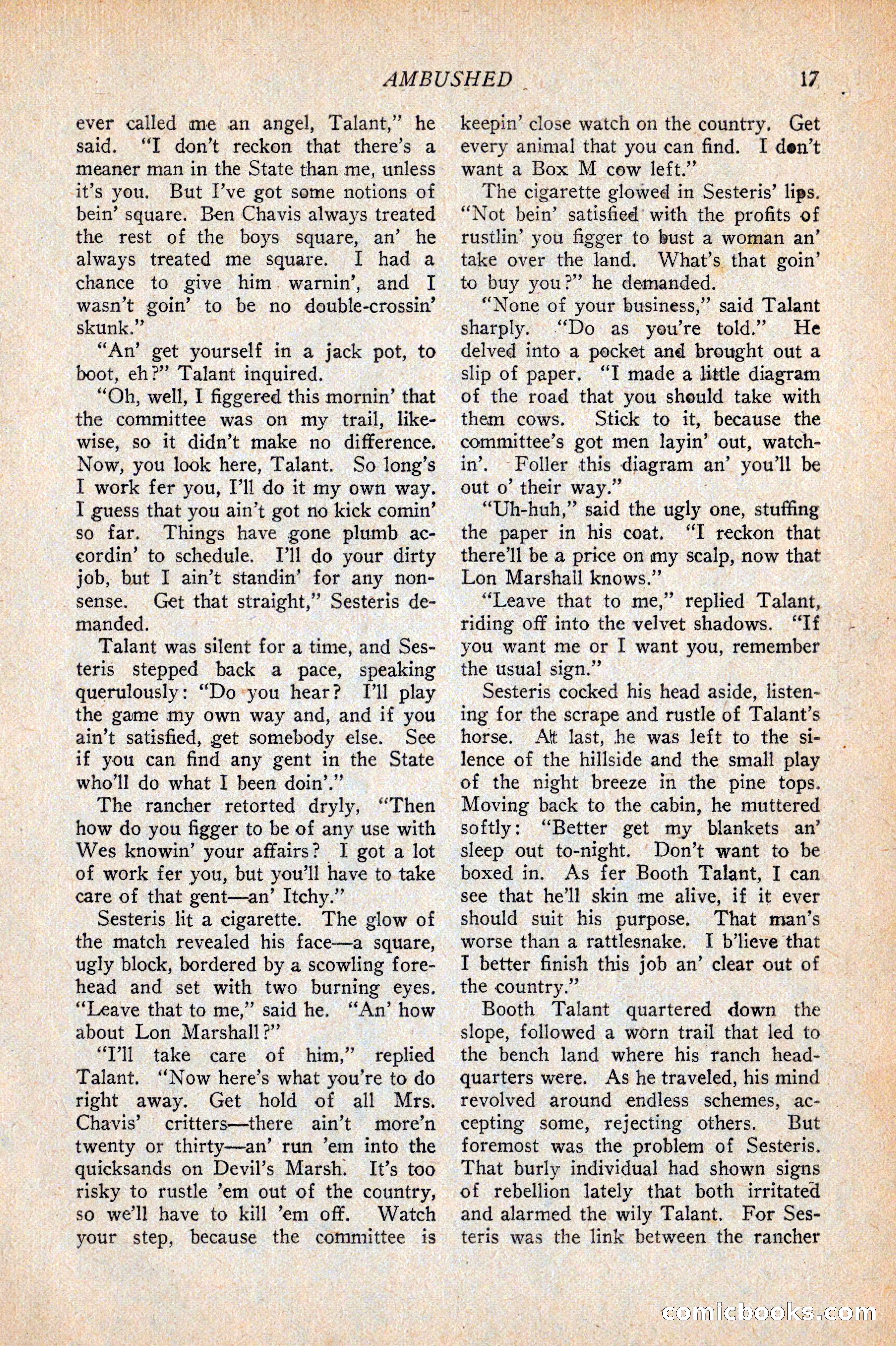Western Story Magazine, February 5, 1927 — page 35 of 172