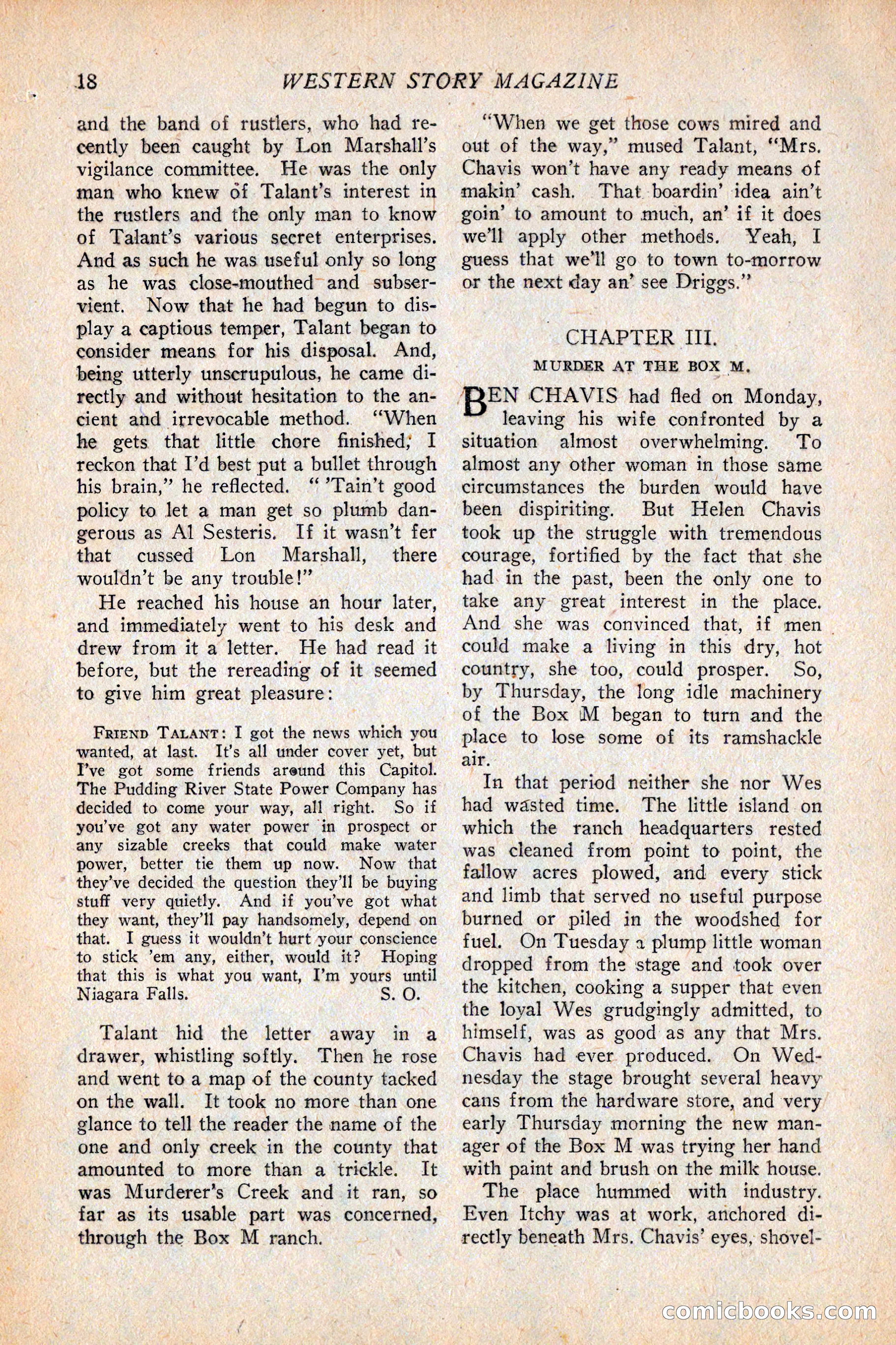 Western Story Magazine, February 5, 1927 — page 36 of 172