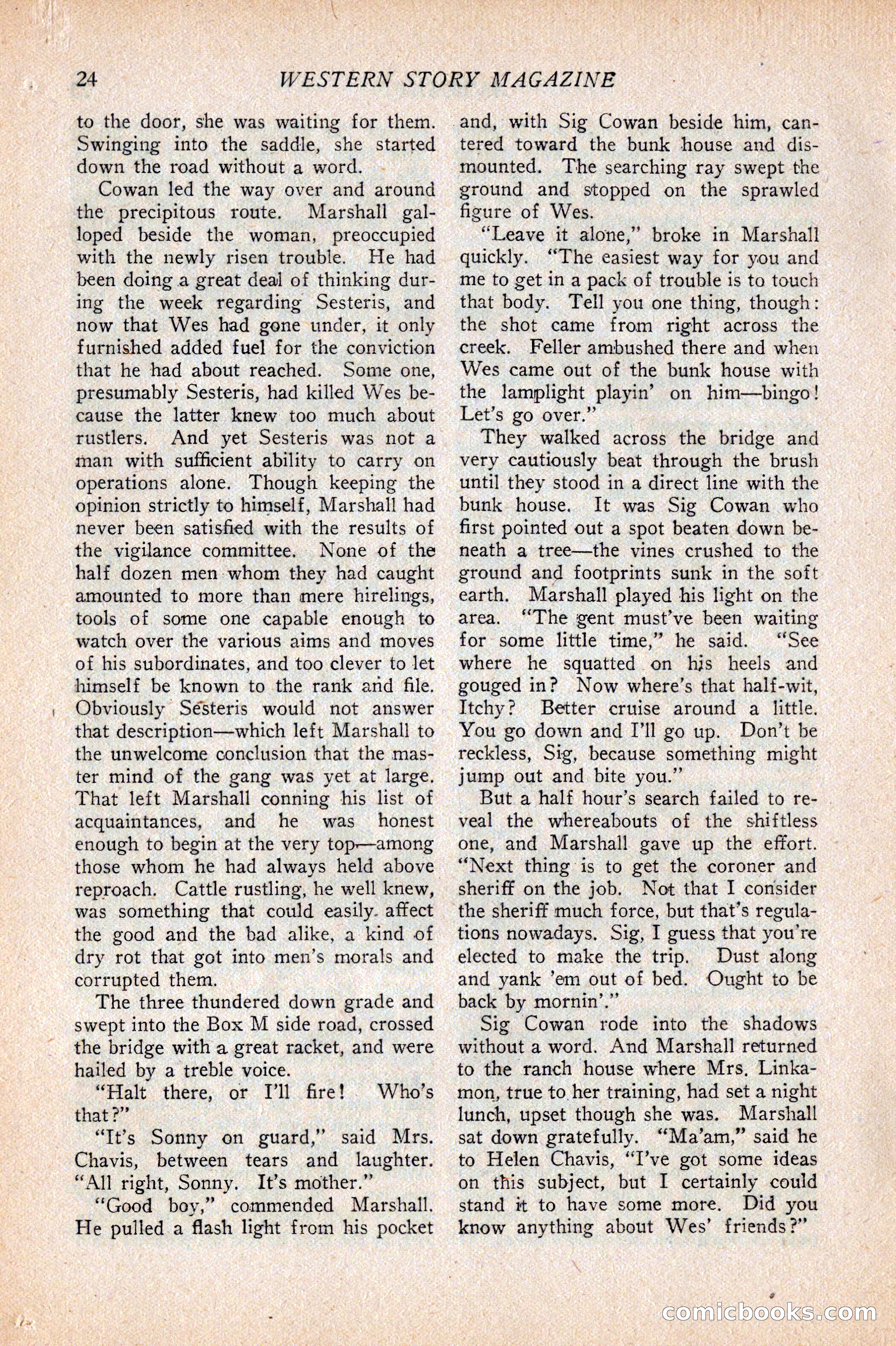 Western Story Magazine, February 5, 1927 — page 42 of 172