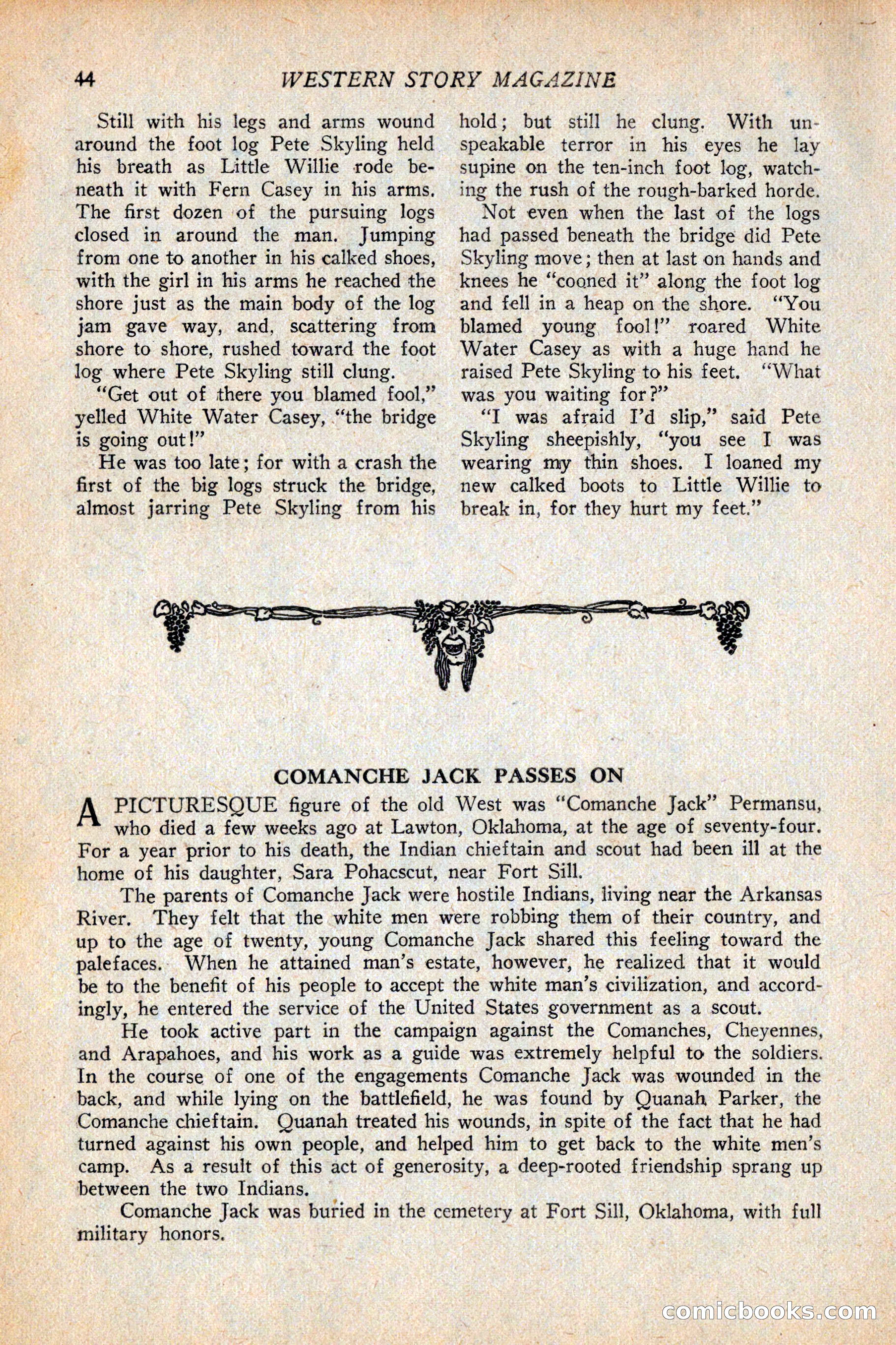 Western Story Magazine, February 5, 1927 — page 62 of 172
