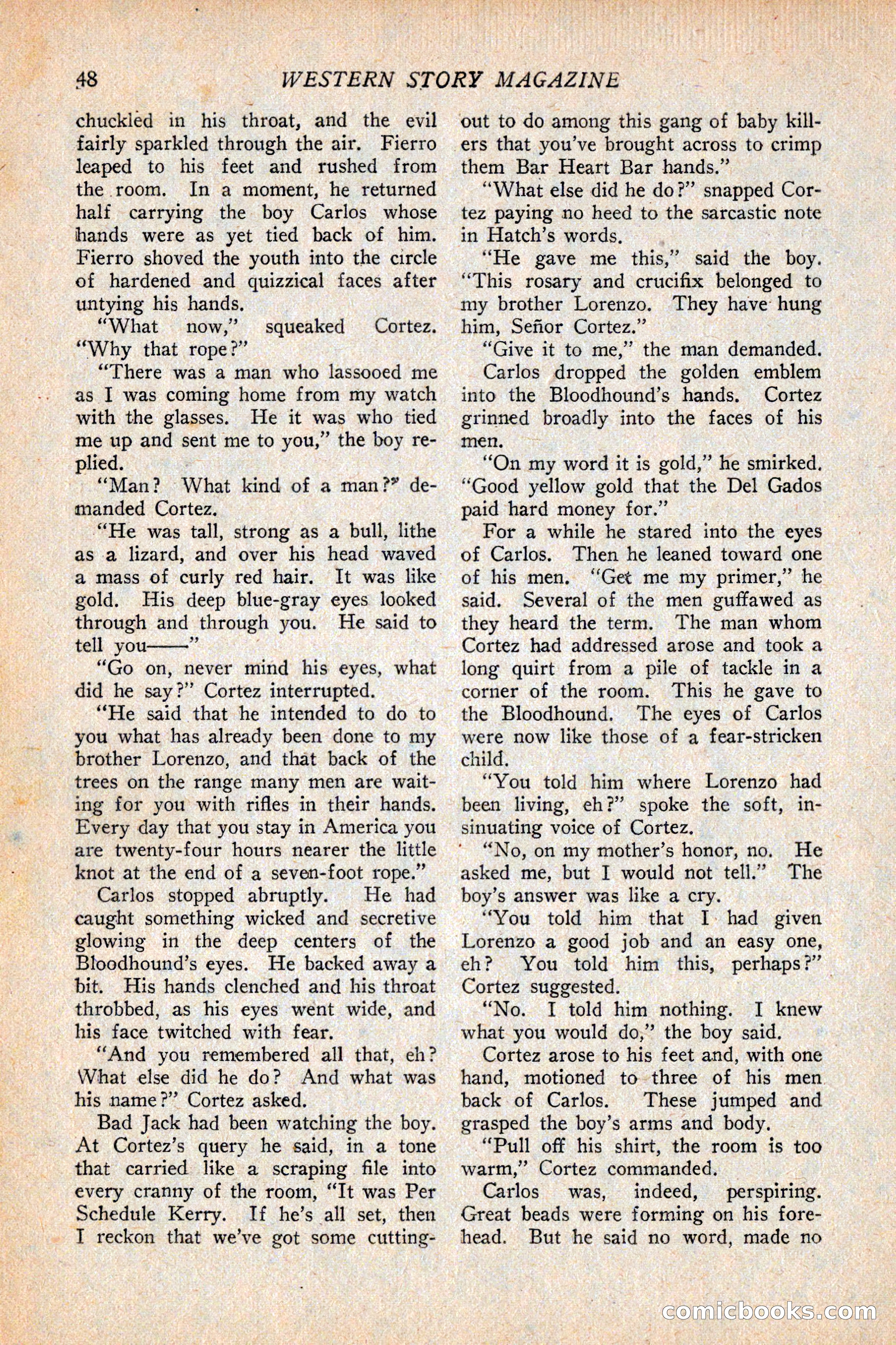 Western Story Magazine, February 5, 1927 — page 66 of 172