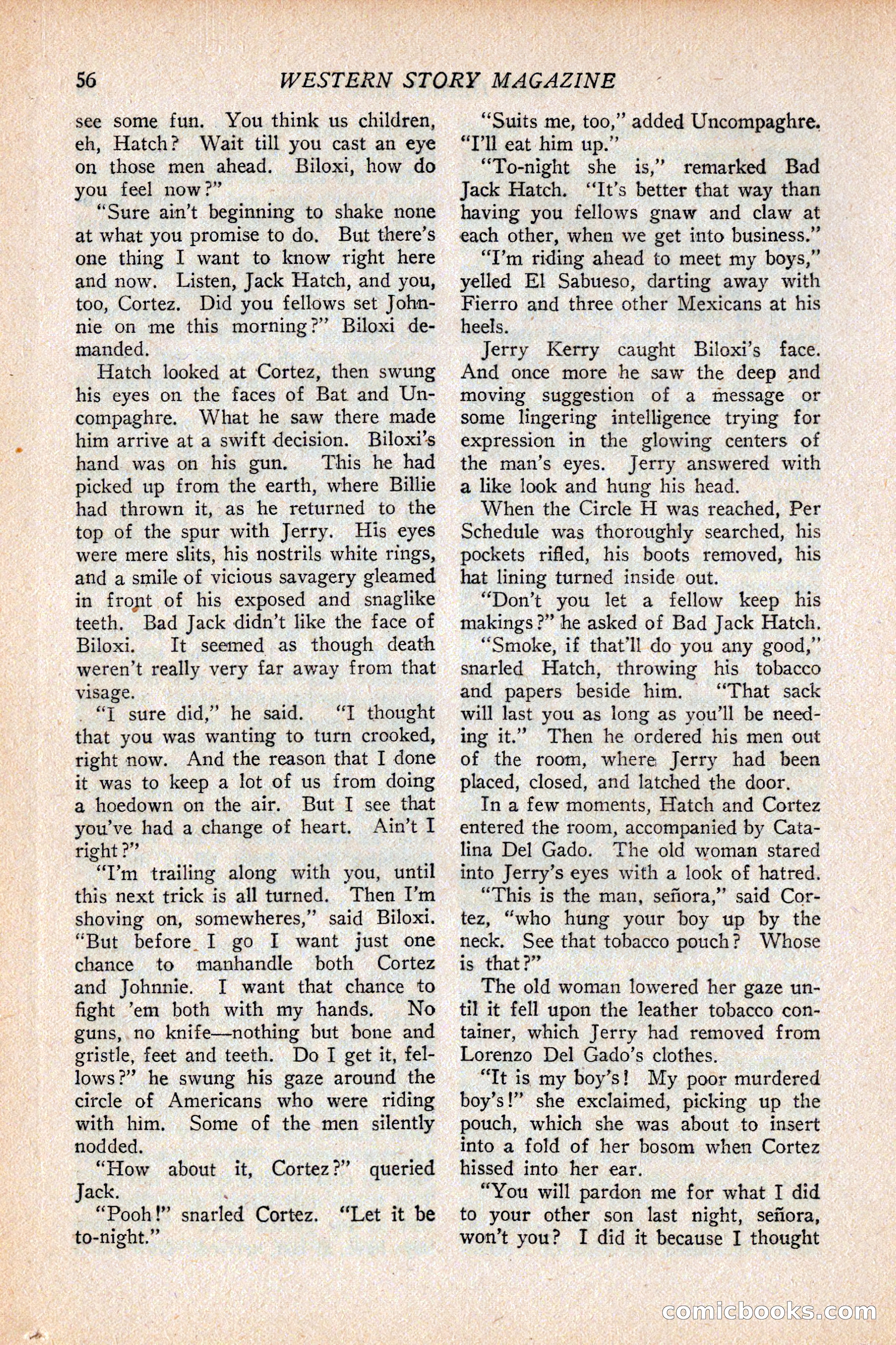 Western Story Magazine, February 5, 1927 — page 74 of 172