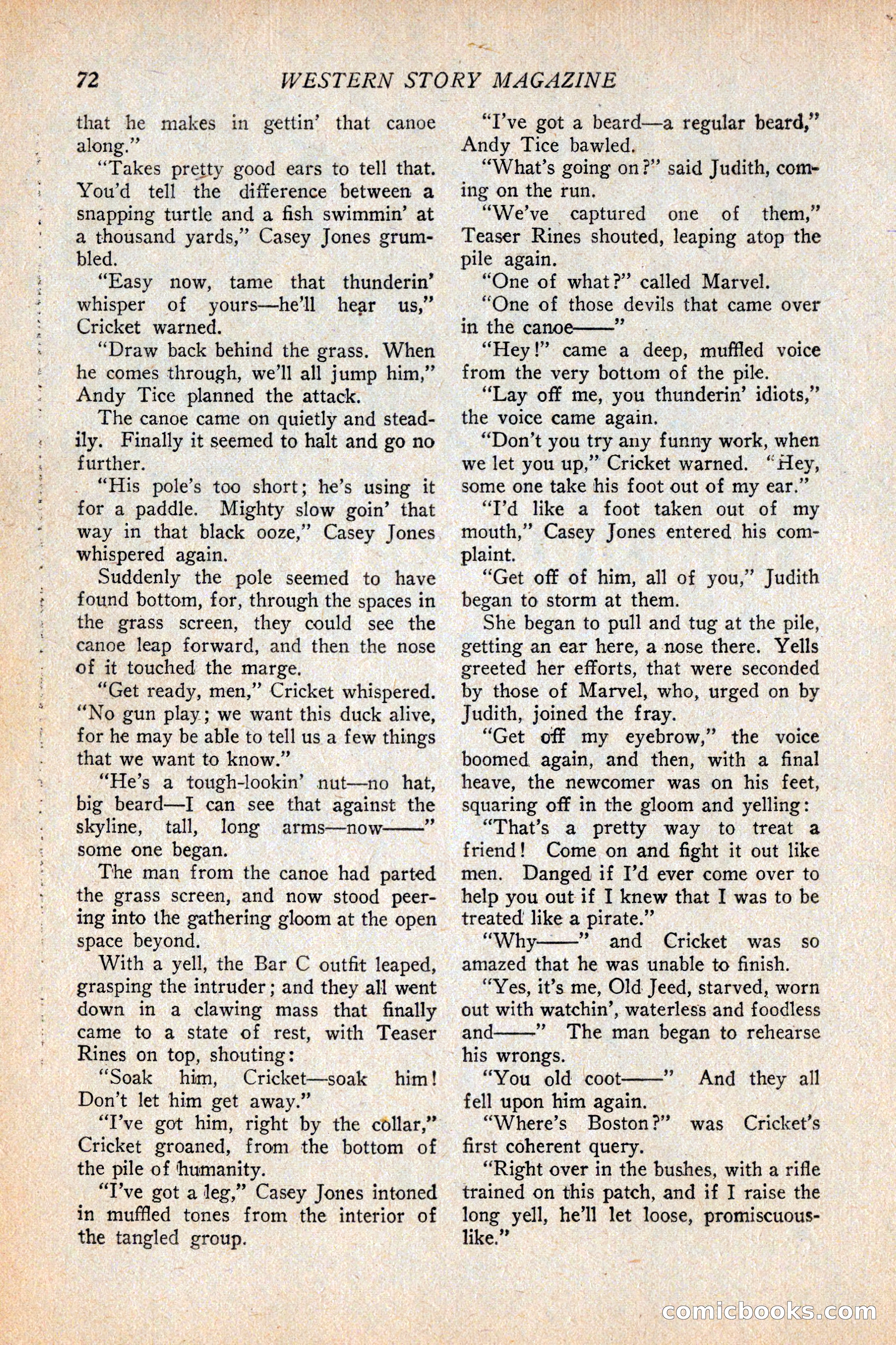 Western Story Magazine, February 5, 1927 — page 90 of 172