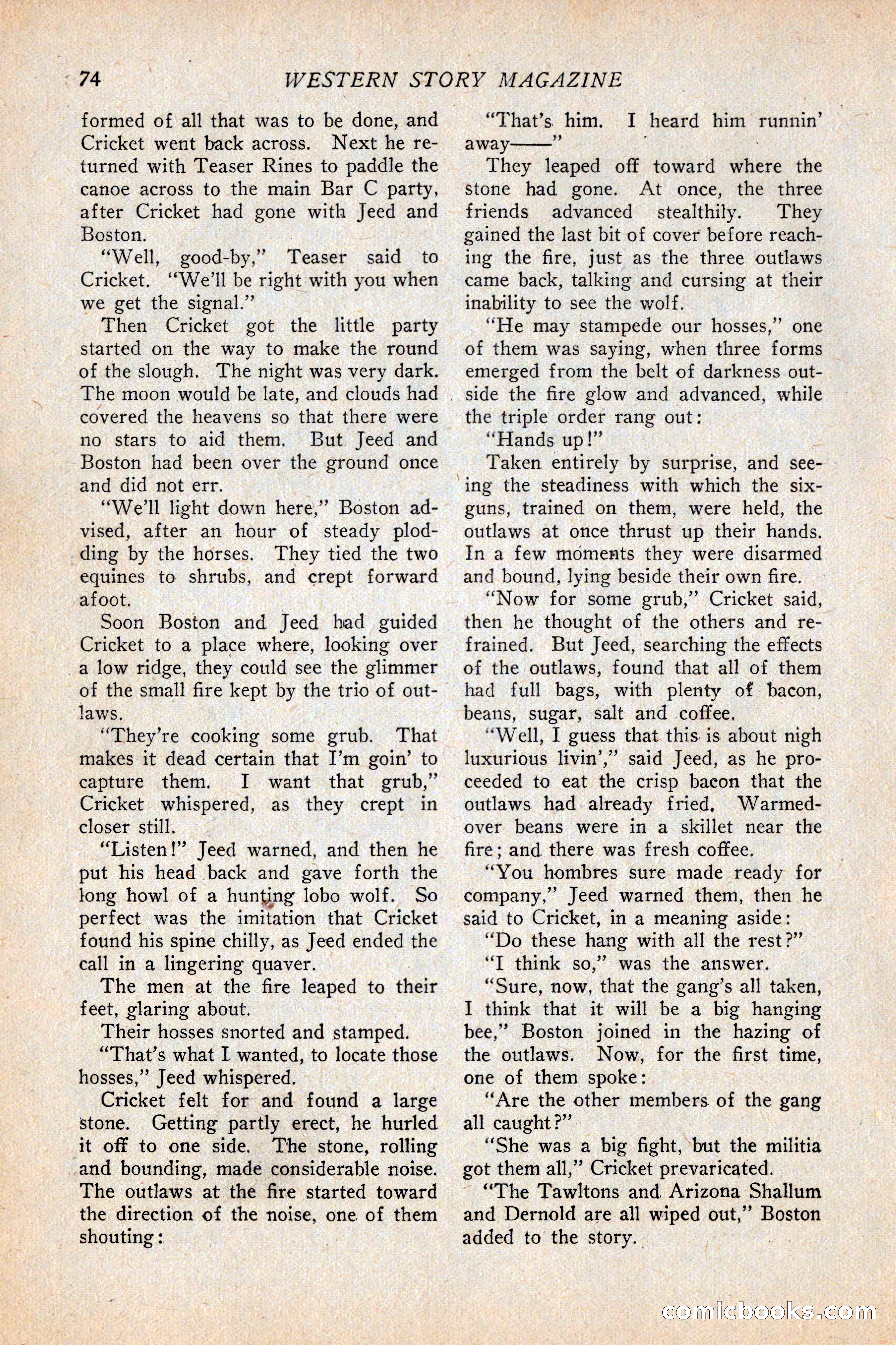 Western Story Magazine, February 5, 1927 — page 92 of 172
