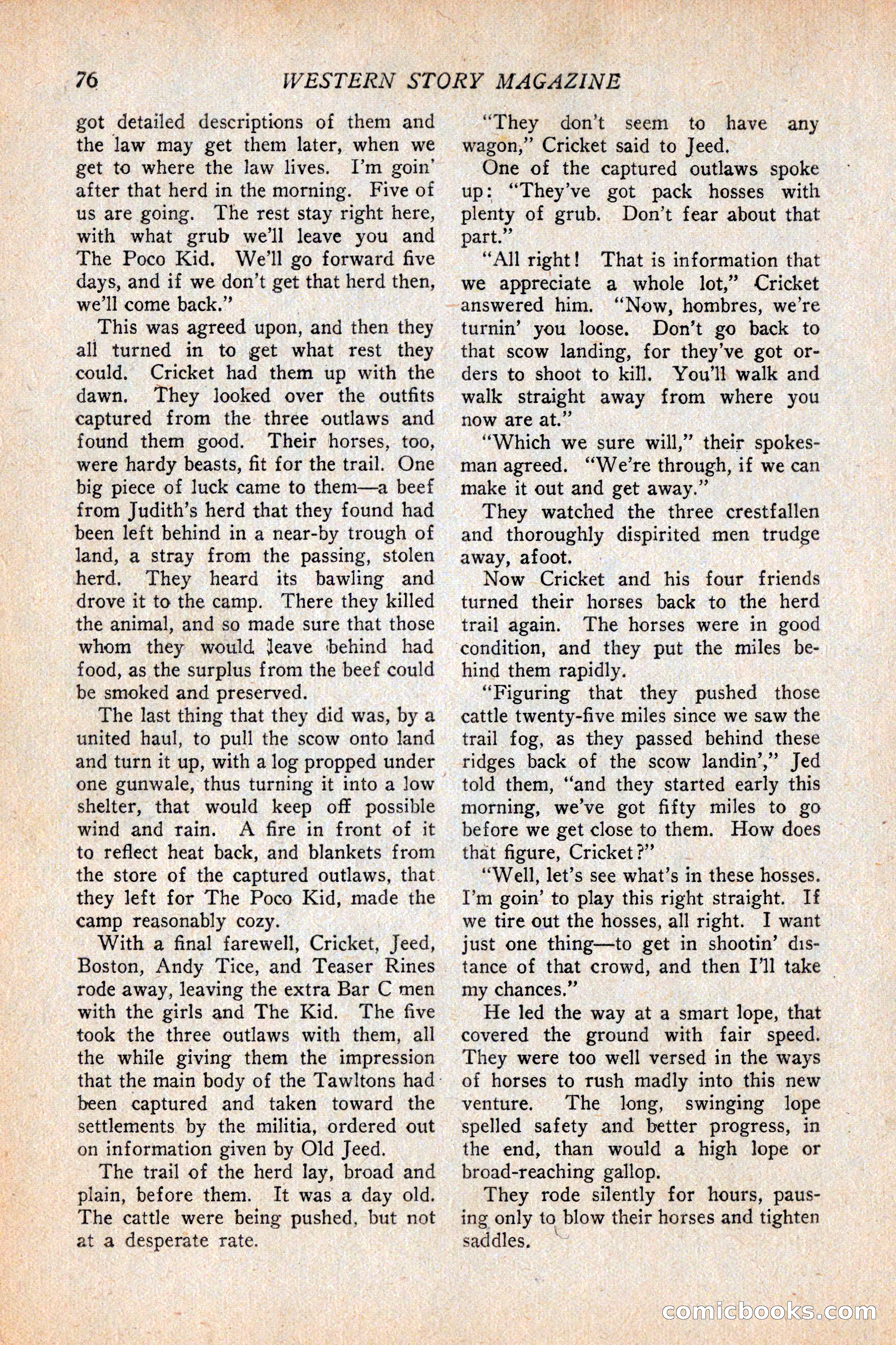 Western Story Magazine, February 5, 1927 — page 94 of 172