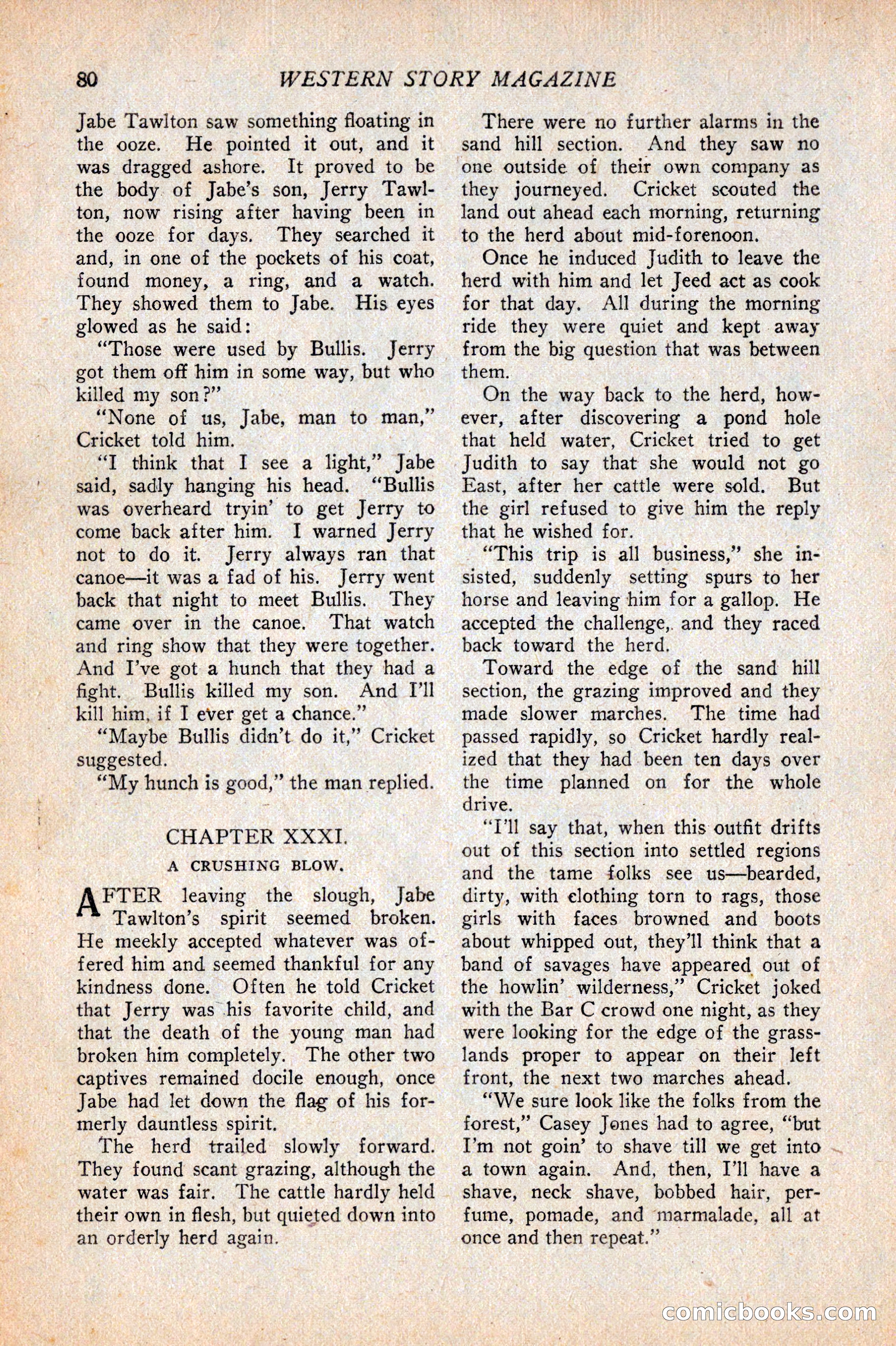 Western Story Magazine, February 5, 1927 — page 98 of 172