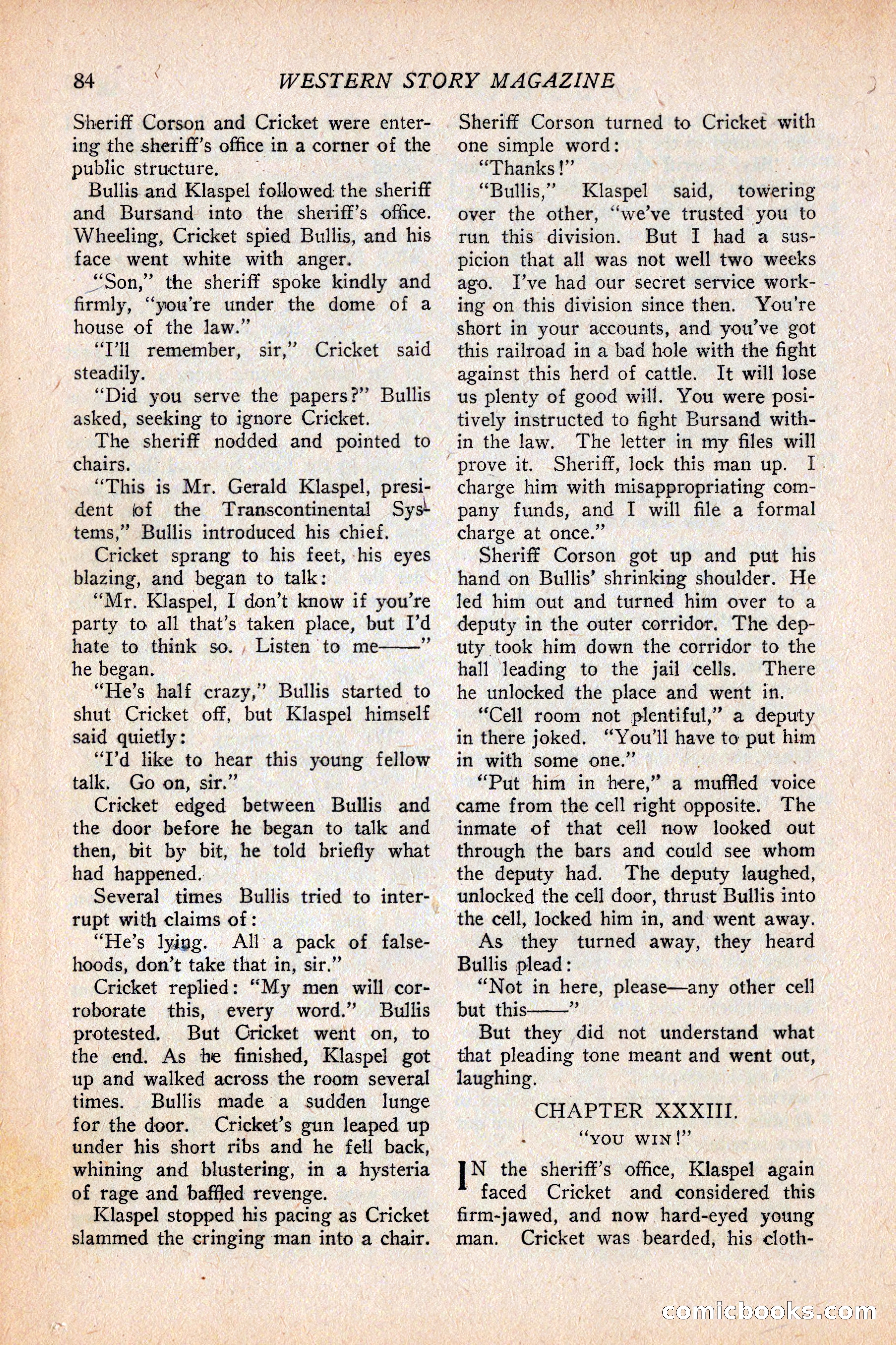 Western Story Magazine, February 5, 1927 — page 102 of 172