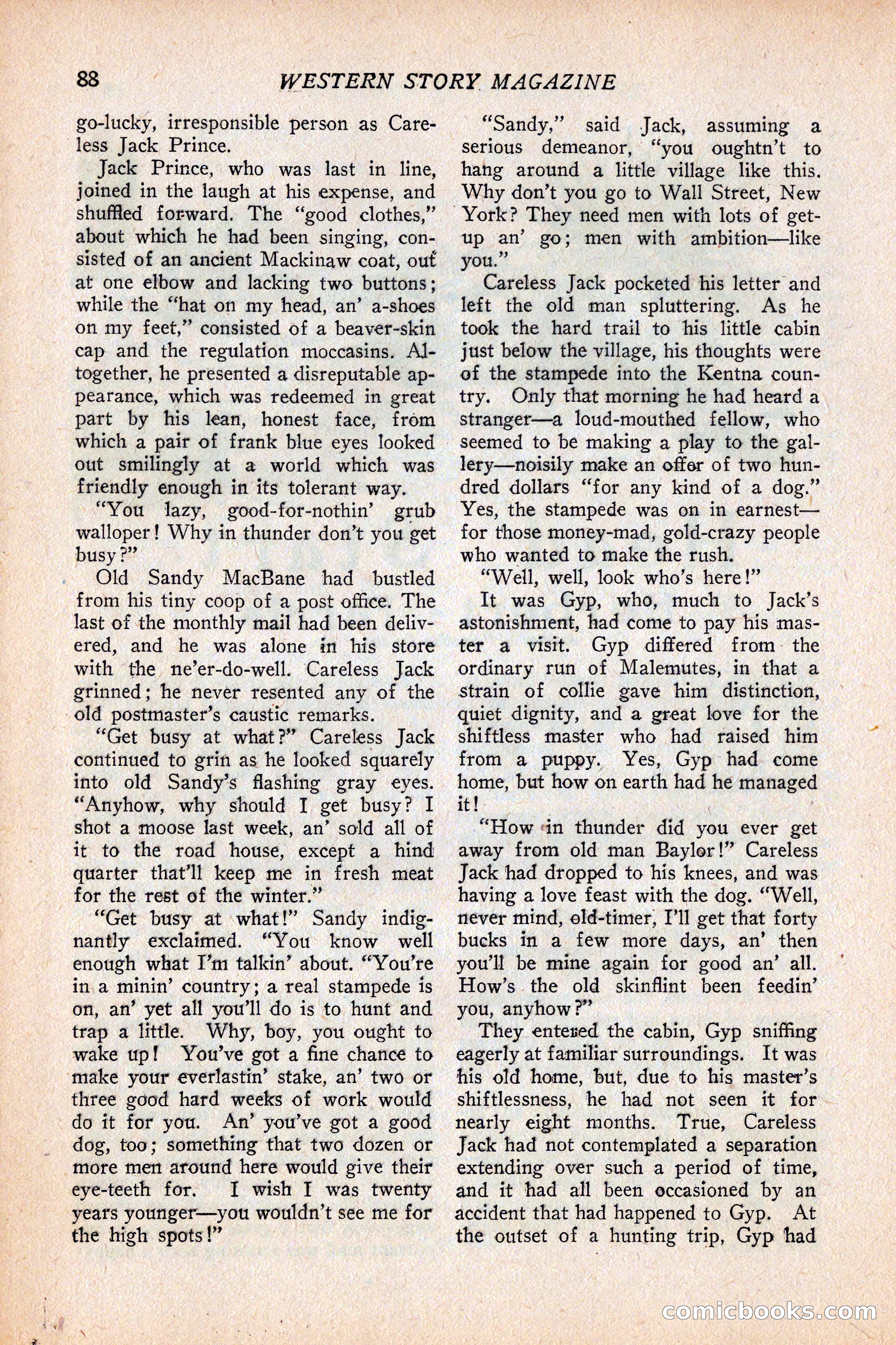 Western Story Magazine, February 5, 1927 — page 106 of 172
