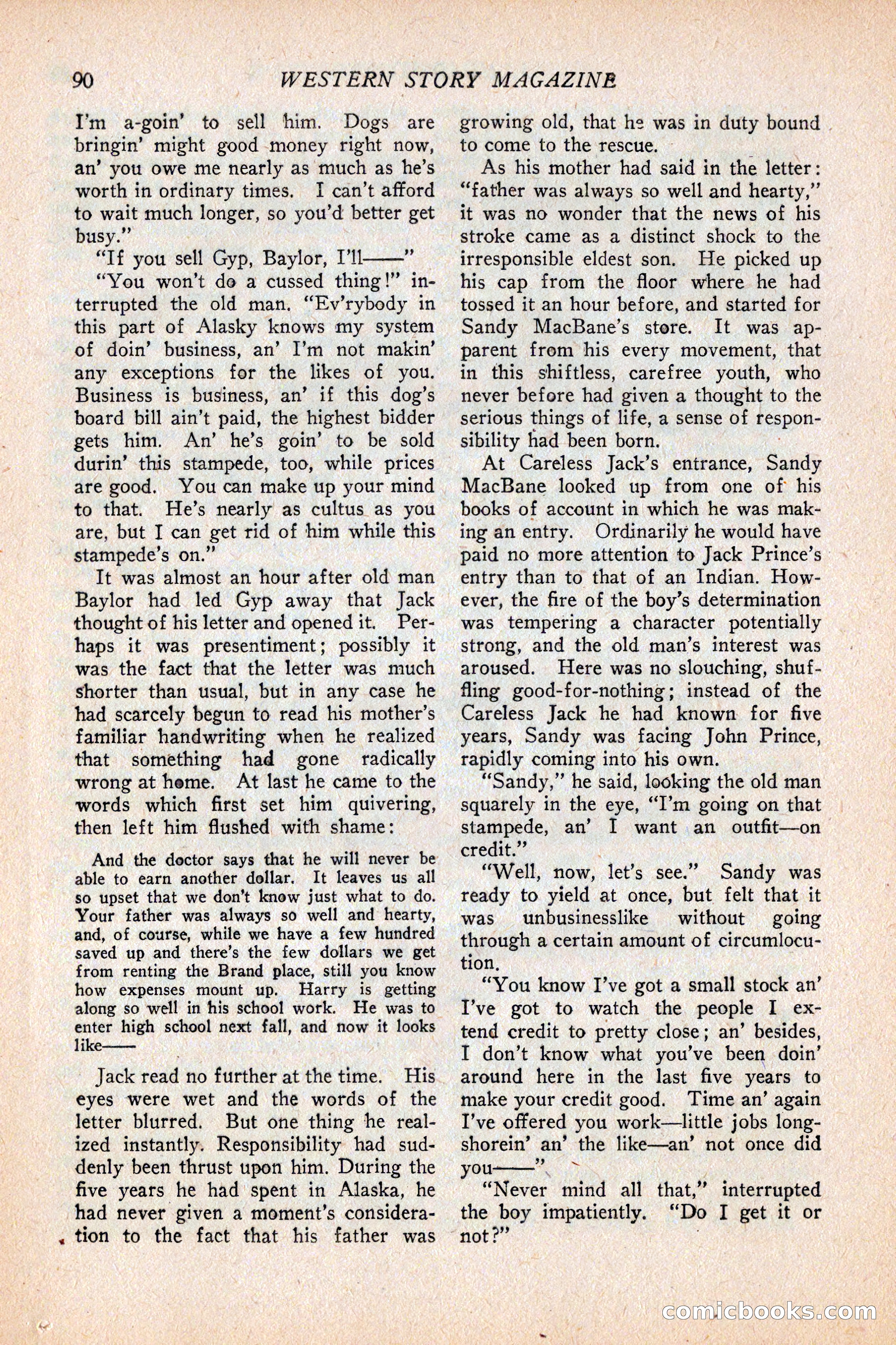 Western Story Magazine, February 5, 1927 — page 108 of 172