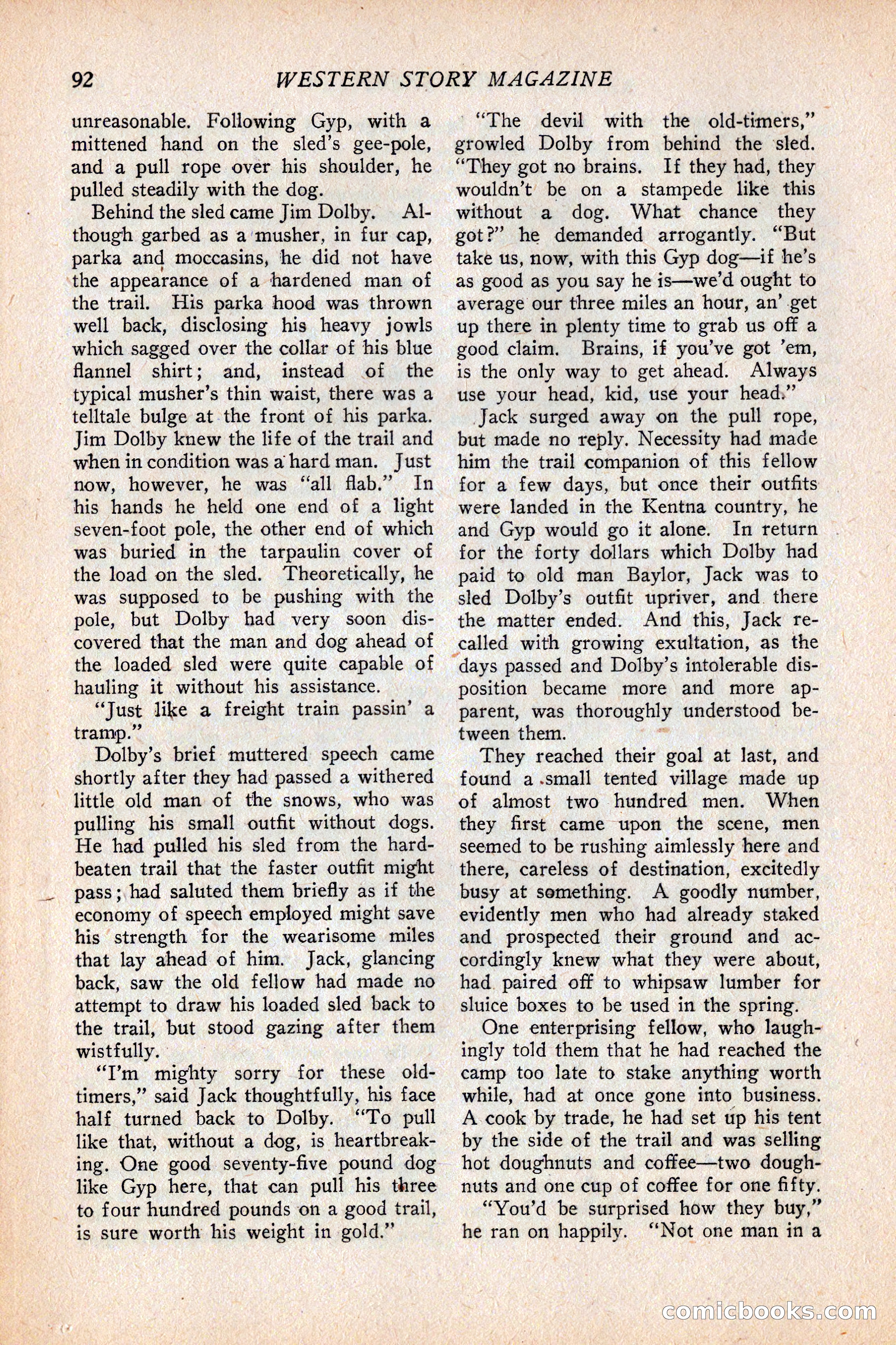 Western Story Magazine, February 5, 1927 — page 110 of 172