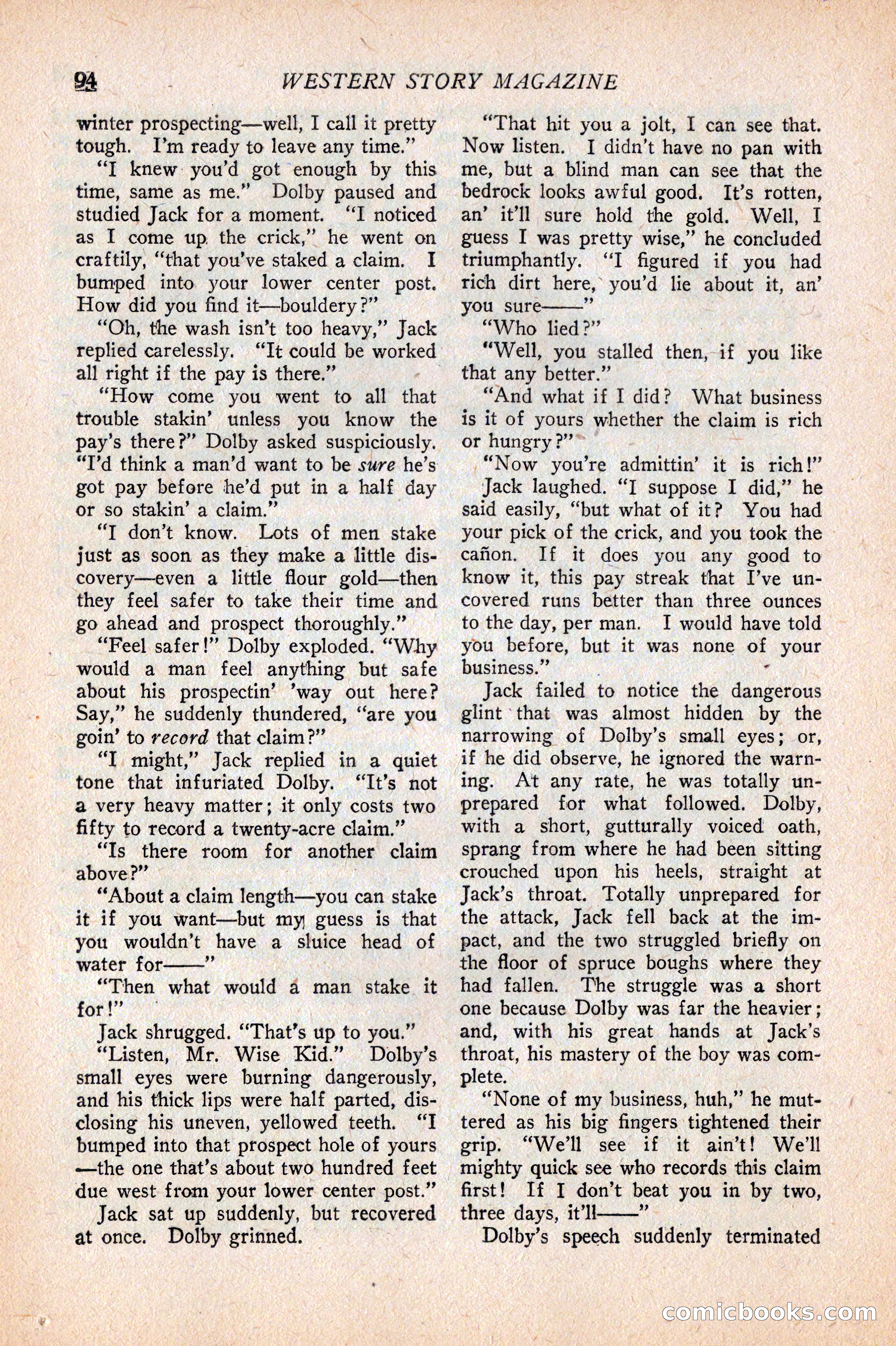 Western Story Magazine, February 5, 1927 — page 112 of 172