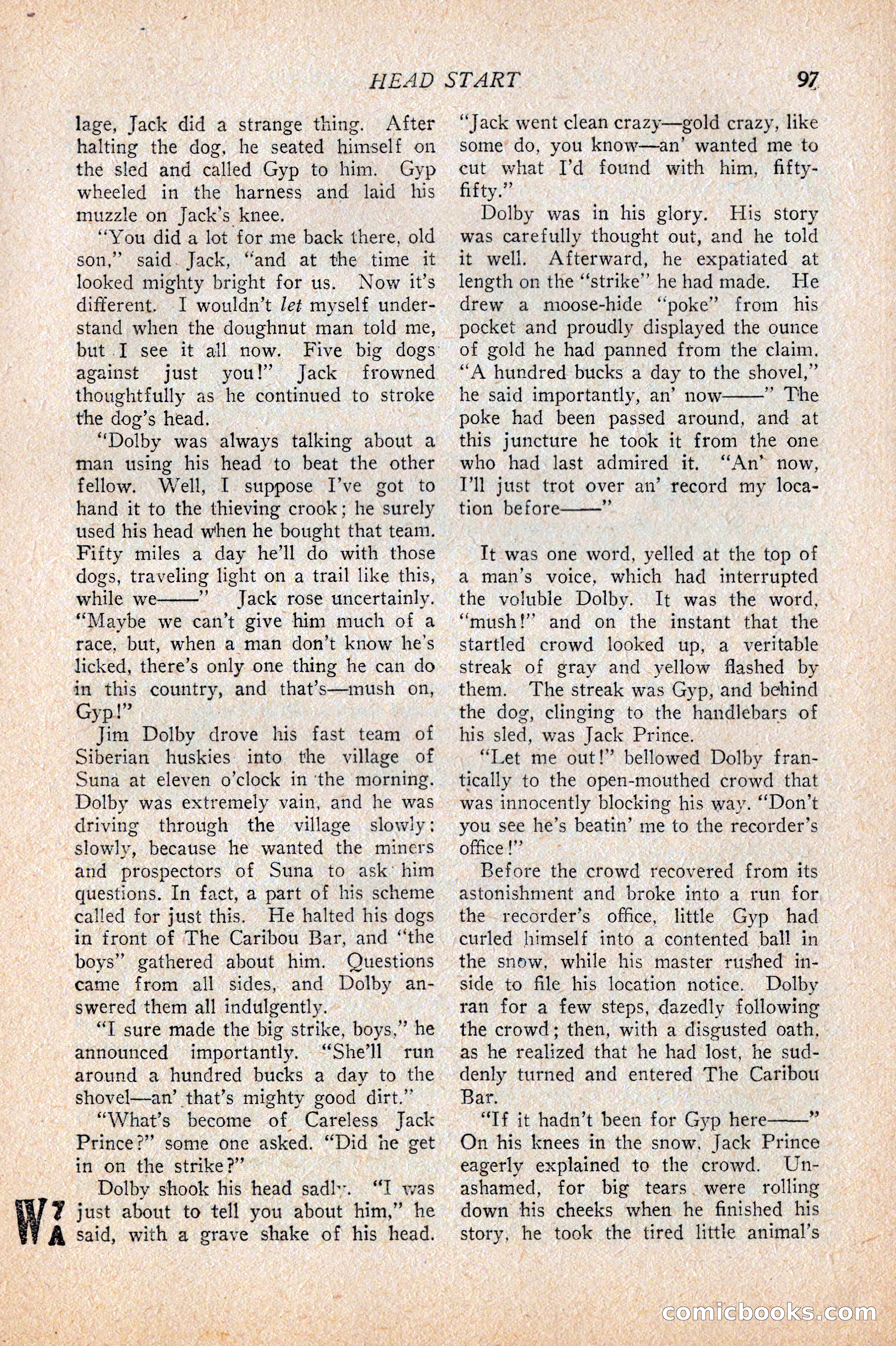 Western Story Magazine, February 5, 1927 — page 115 of 172