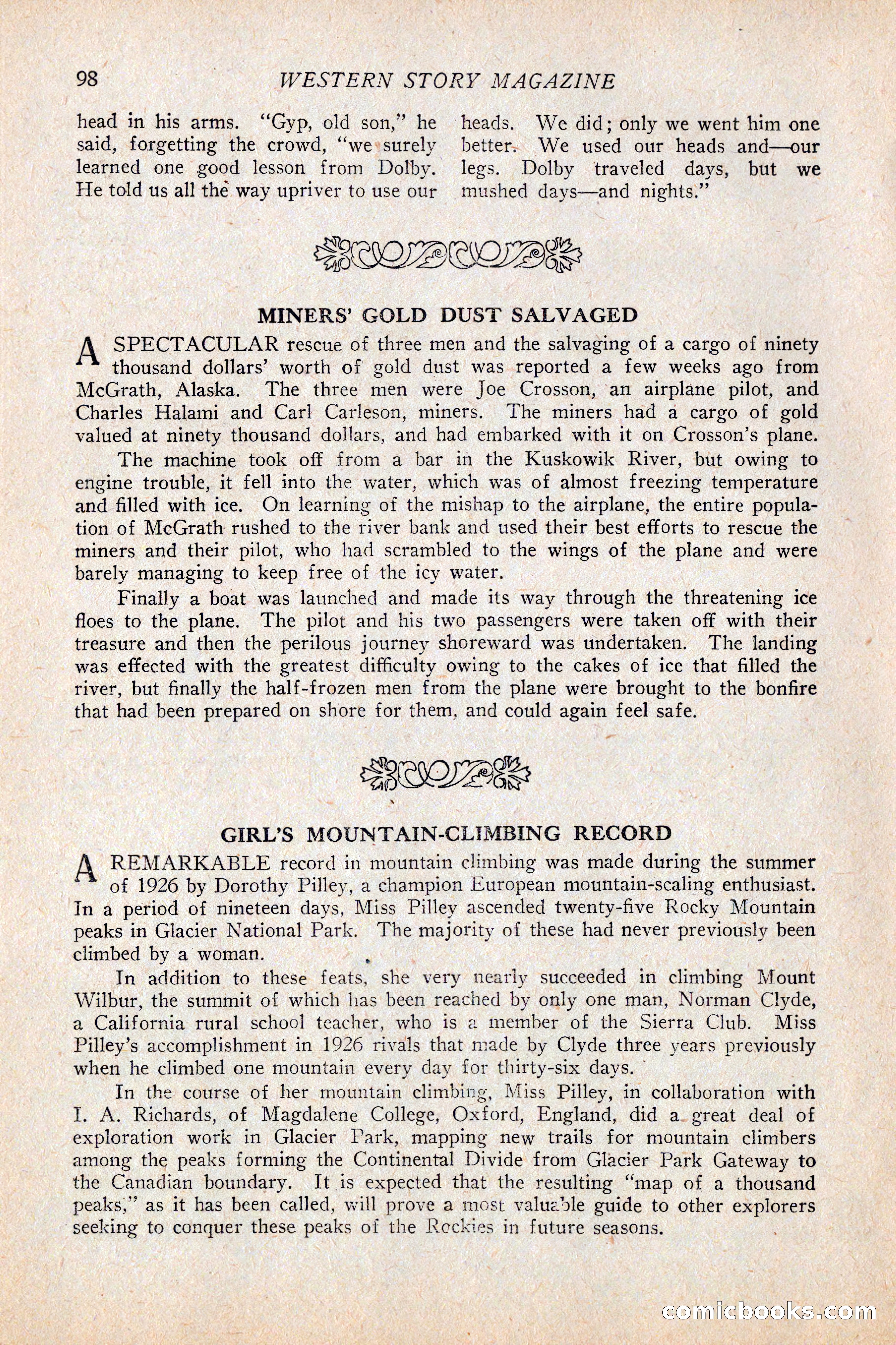 Western Story Magazine, February 5, 1927 — page 116 of 172