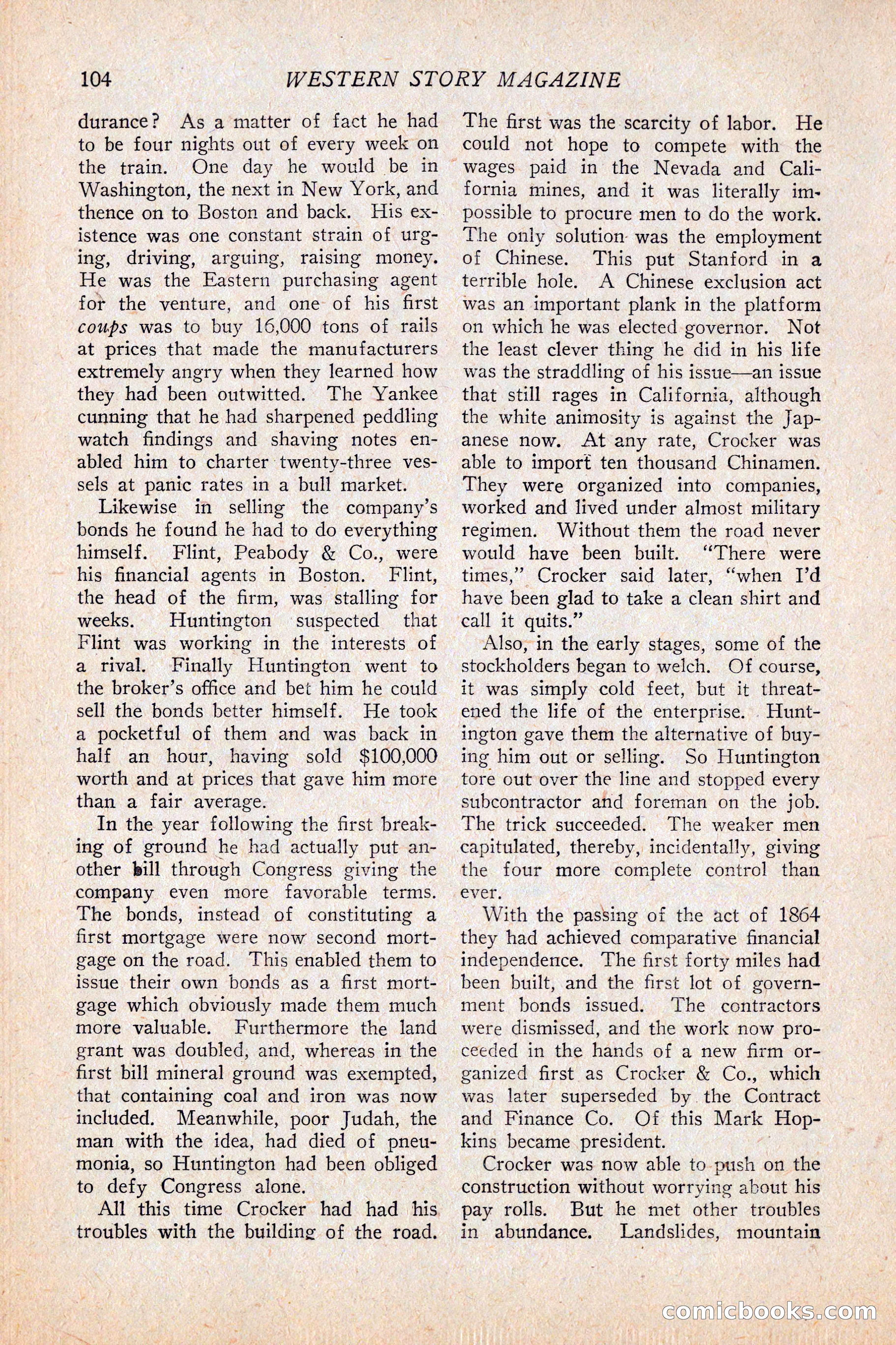 Western Story Magazine, February 5, 1927 — page 122 of 172