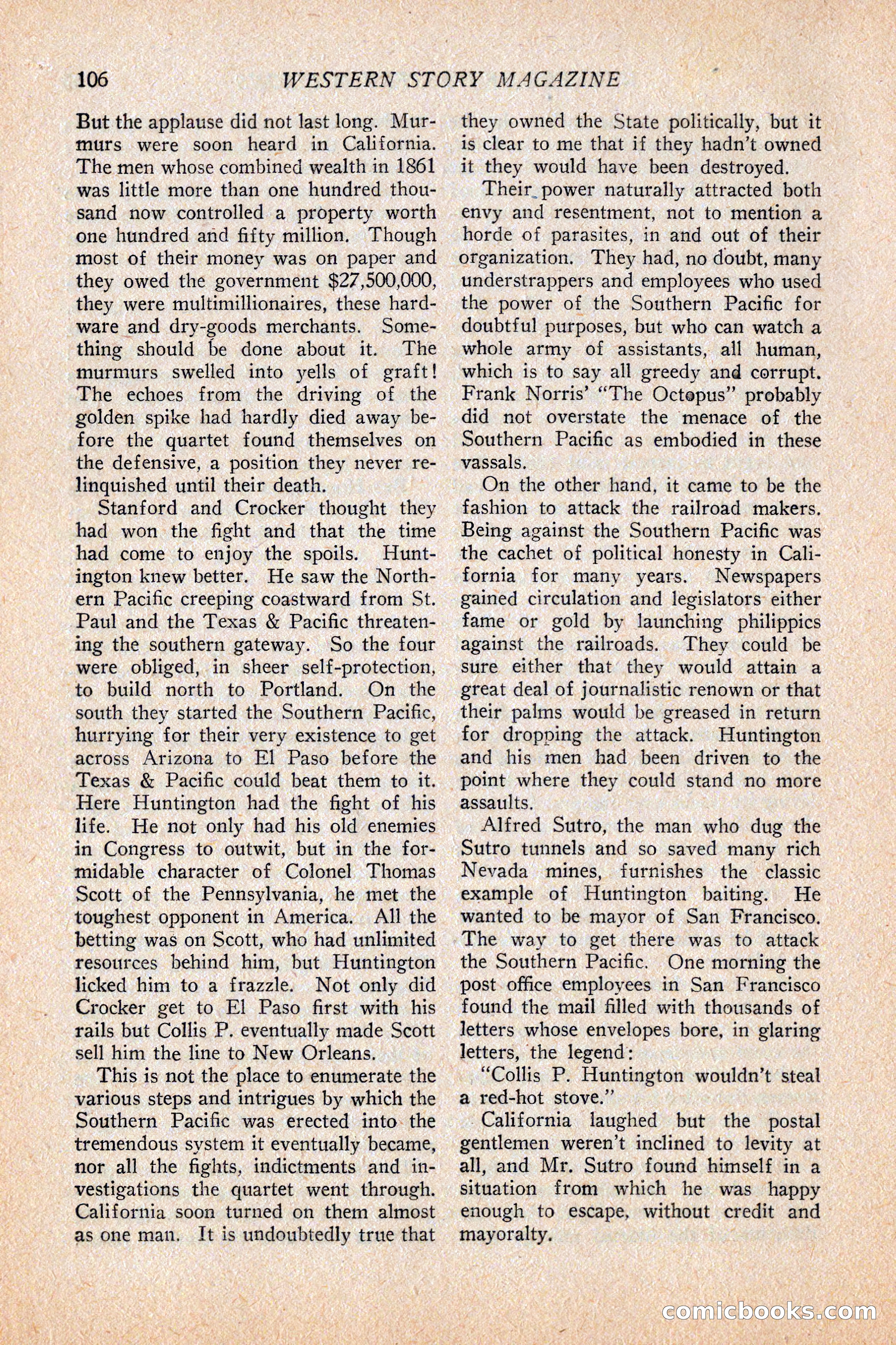 Western Story Magazine, February 5, 1927 — page 124 of 172