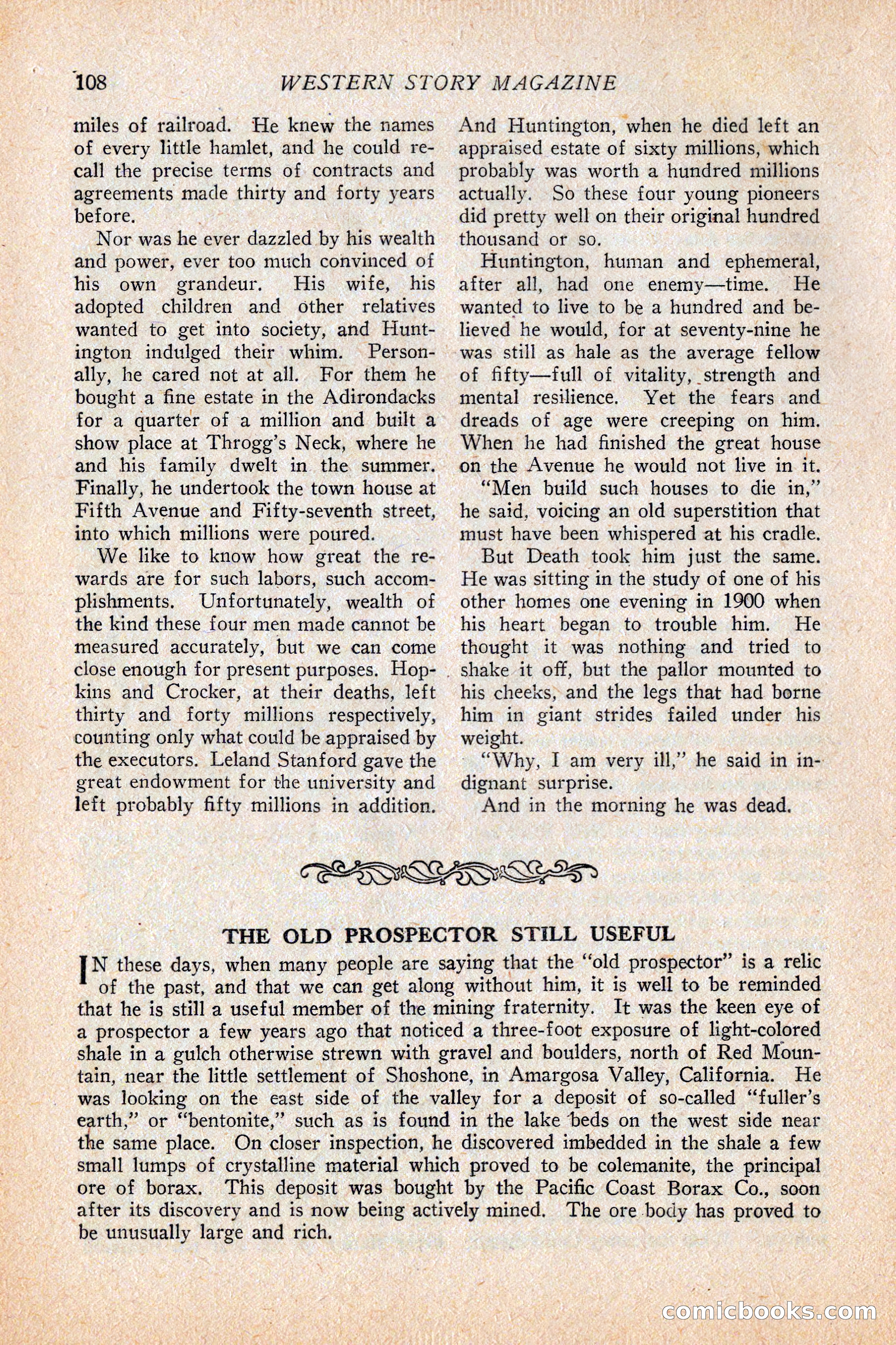 Western Story Magazine, February 5, 1927 — page 126 of 172
