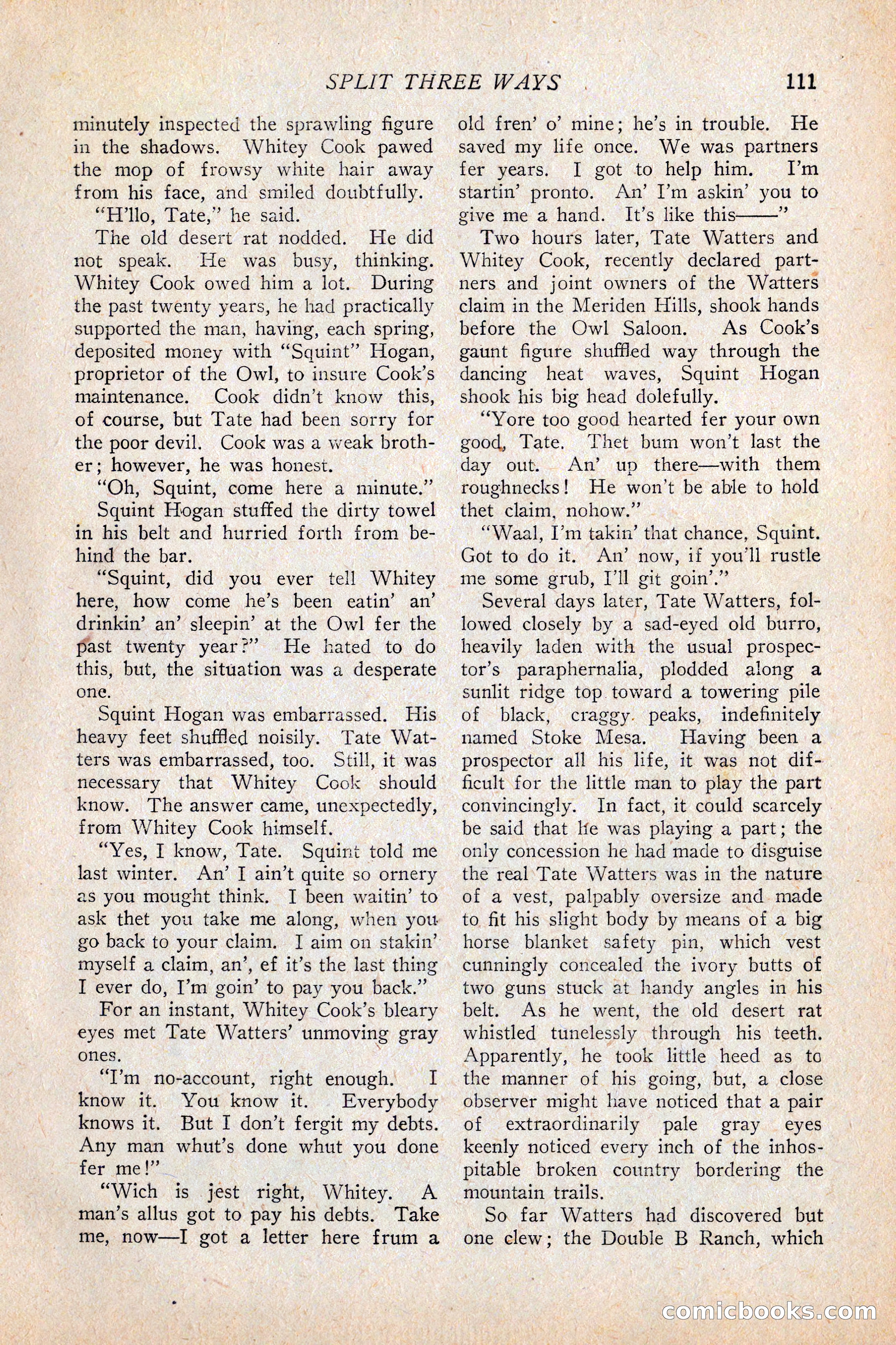 Western Story Magazine, February 5, 1927 — page 129 of 172